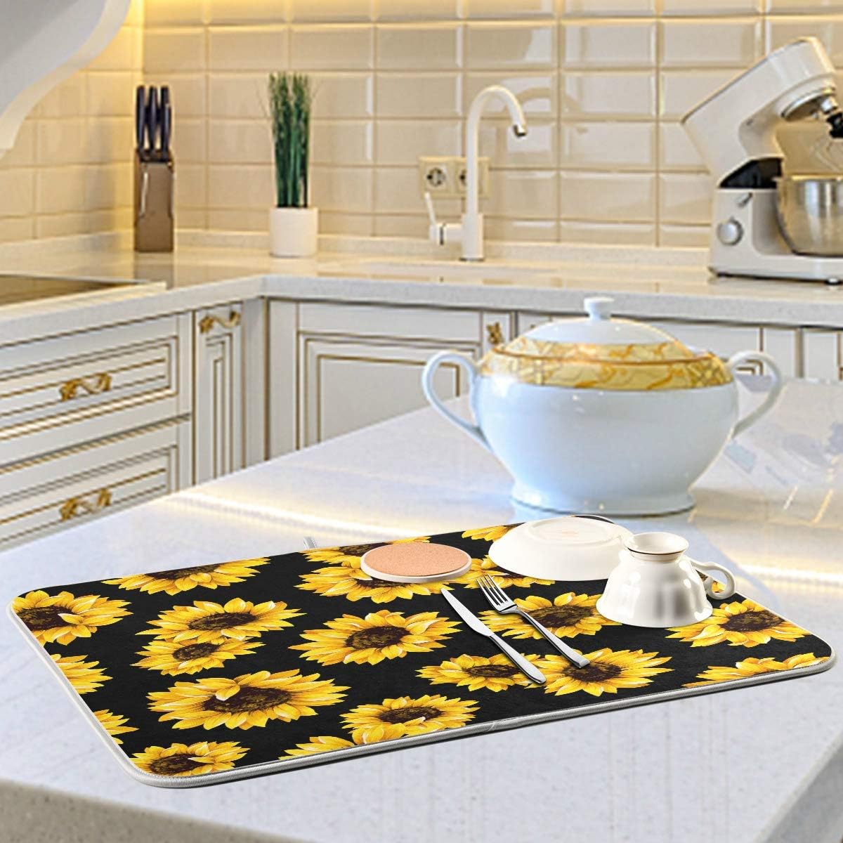 Sturdy Premium Microfiber Dish Drying Mat