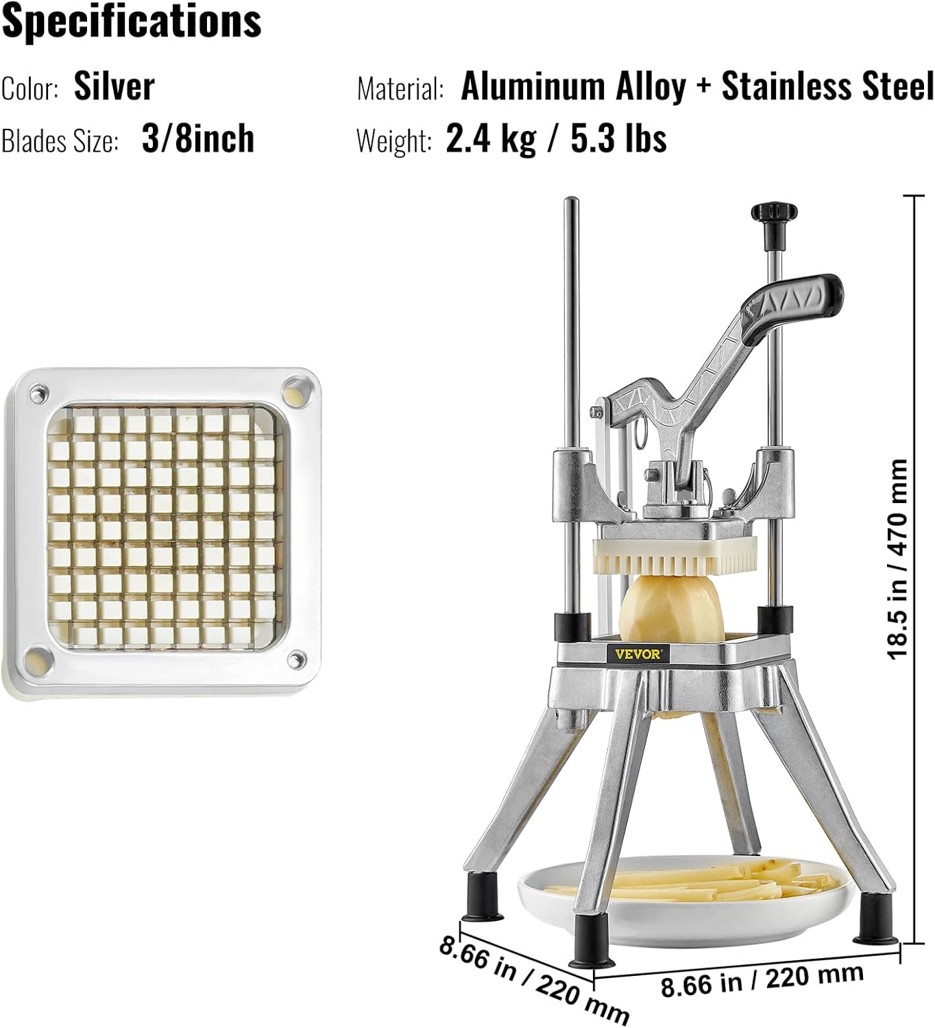 VE 38 Inch Vegetable Slicer