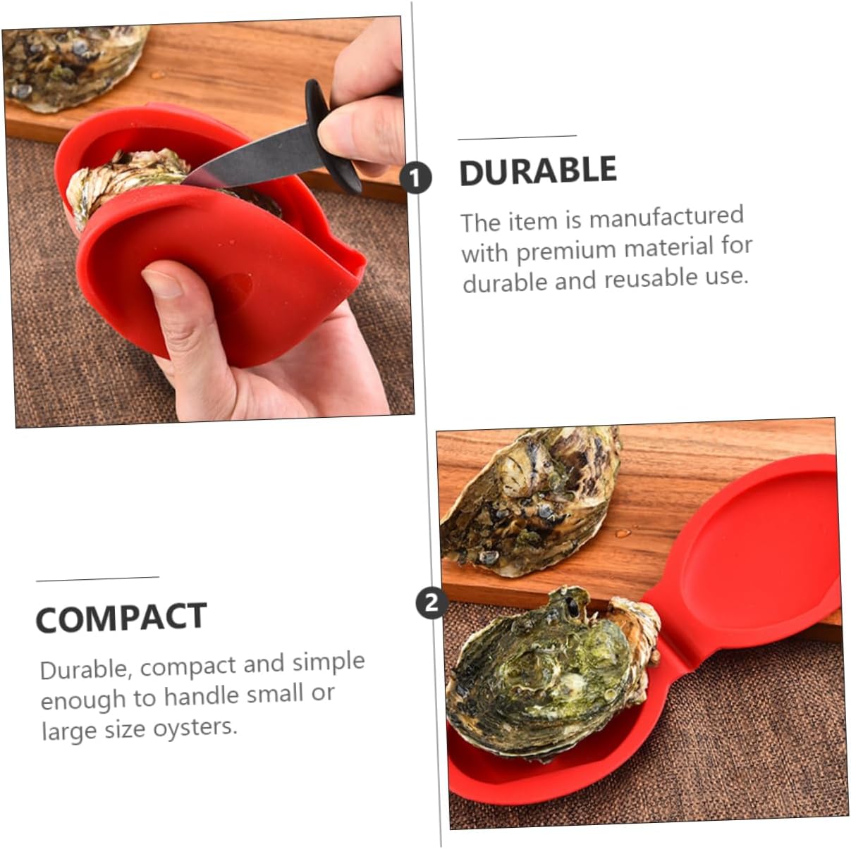 Hemoton Oyster Shucker - Fast Safe Oyster Shell Opener ToolershingandErgonomicDesign