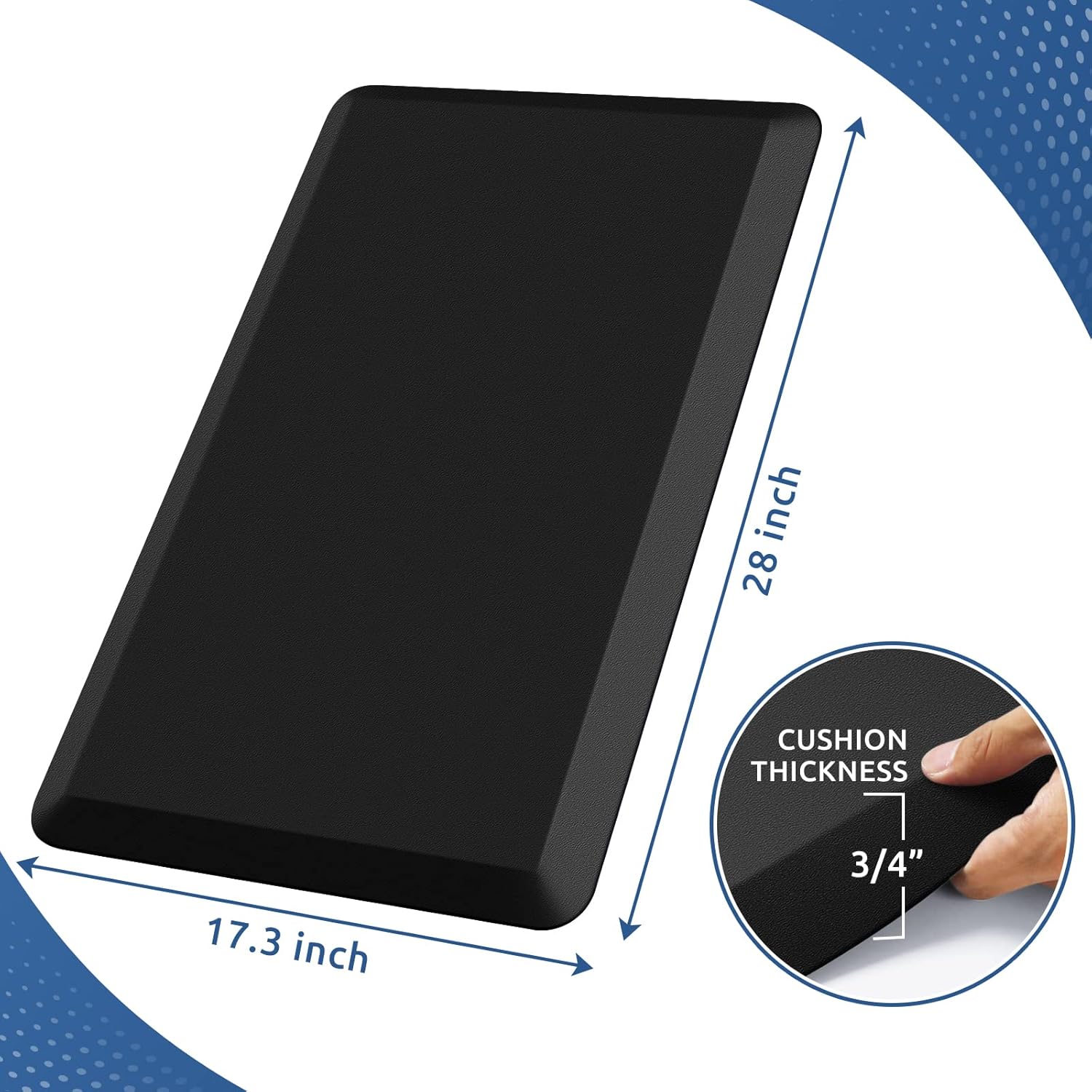 Comfort Anti-Fatigue Kitchen Mat for Standing Use