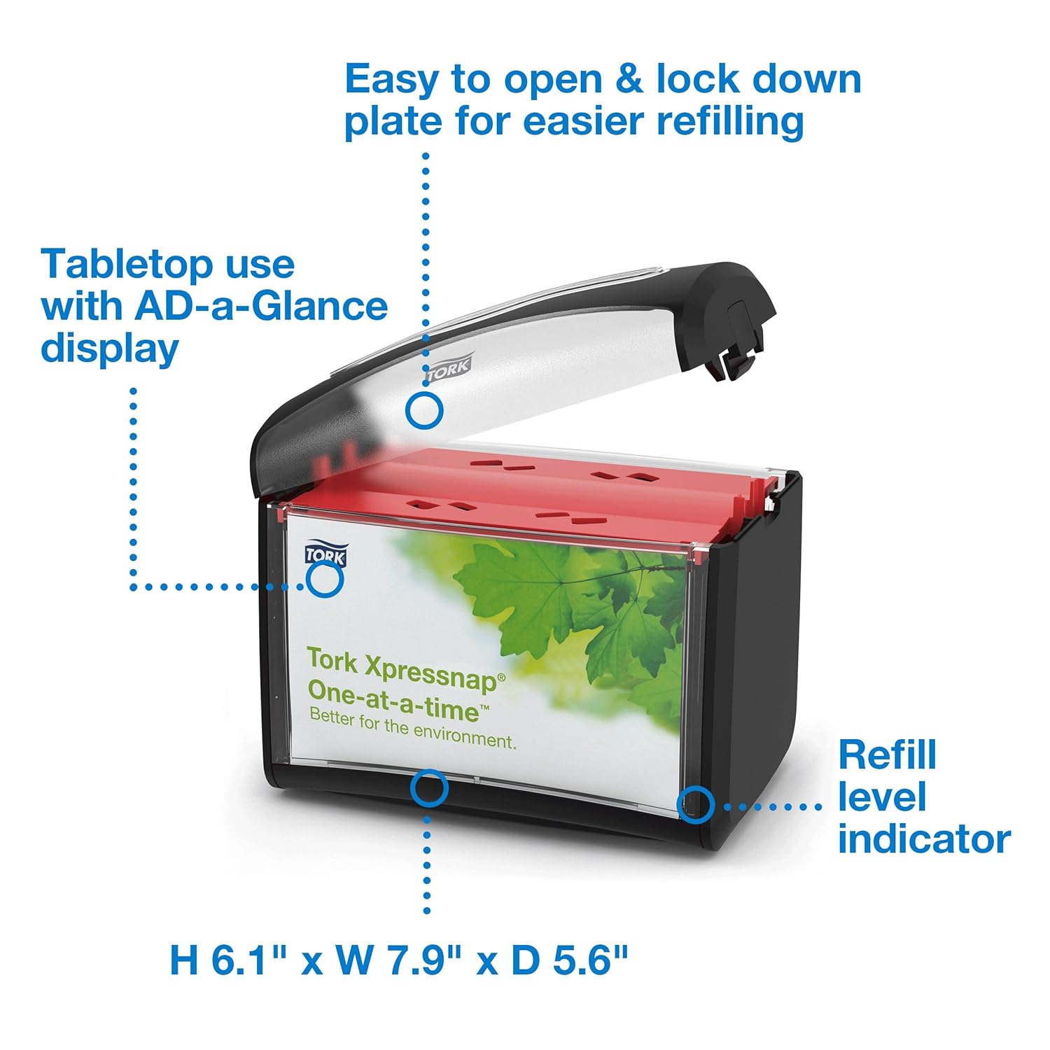 Efficient Napkin Dispenser for High Traffic Easy Use Hygiene Restaurant-Friendly Design