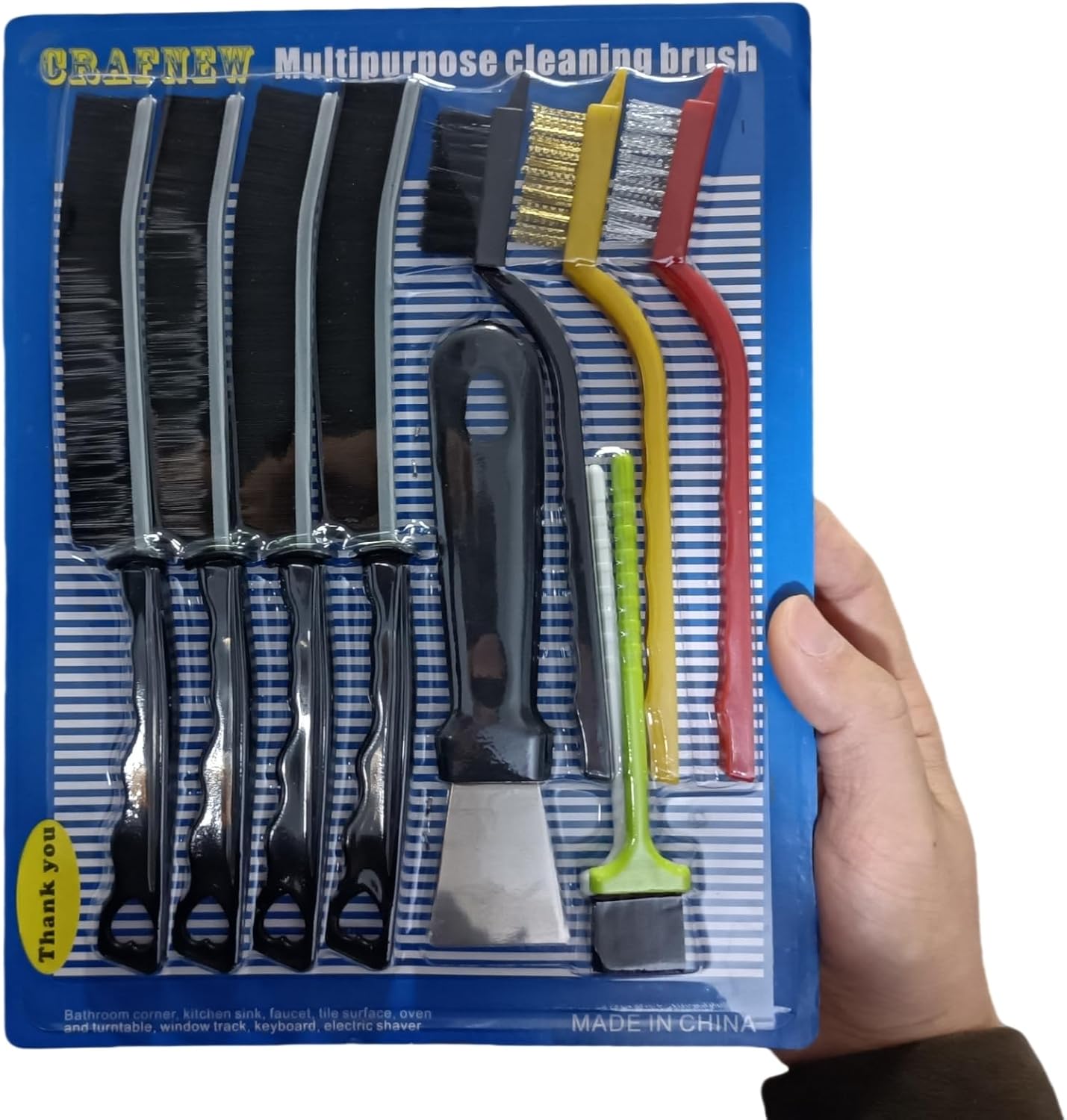 10-Piece Crevice Cleaning Tool Set Home Kitchen Use