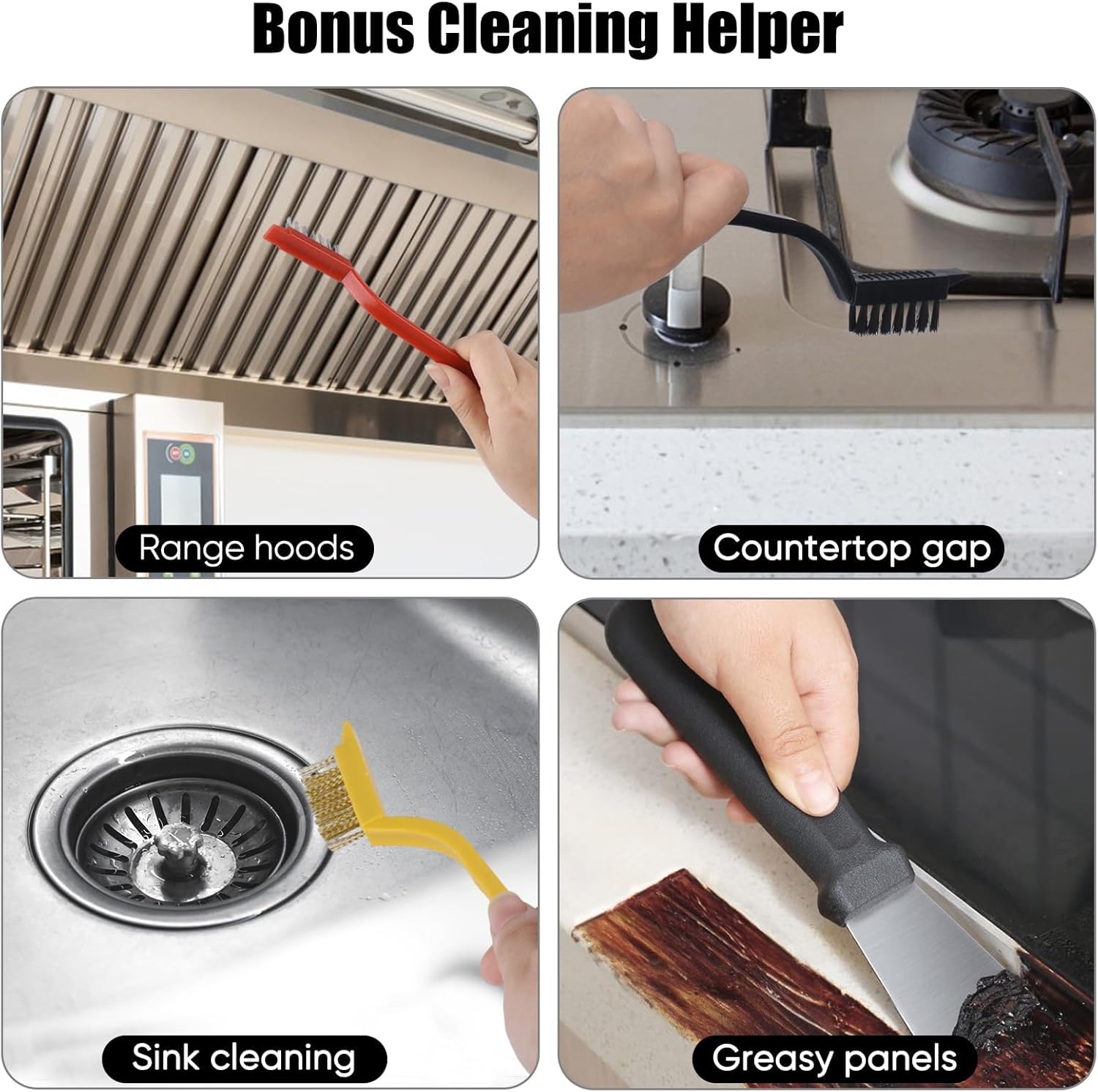 Tedmax Crevice Cleaning Brush Set for DeepCLEANS in Your Home