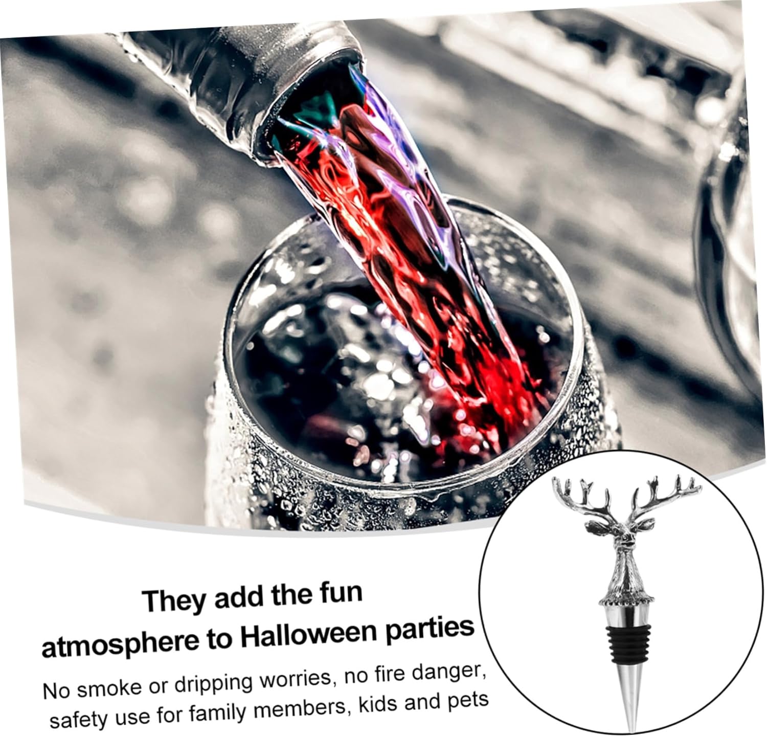 Elegant Deer Head Wine Bottle Stopper