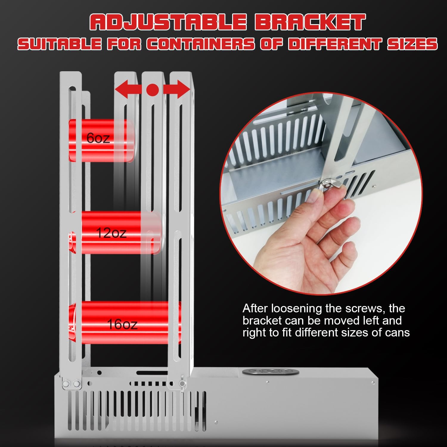 JNSTUElectric Can Crusher Automatic Efficient Can Recycling Machine for Home Use
