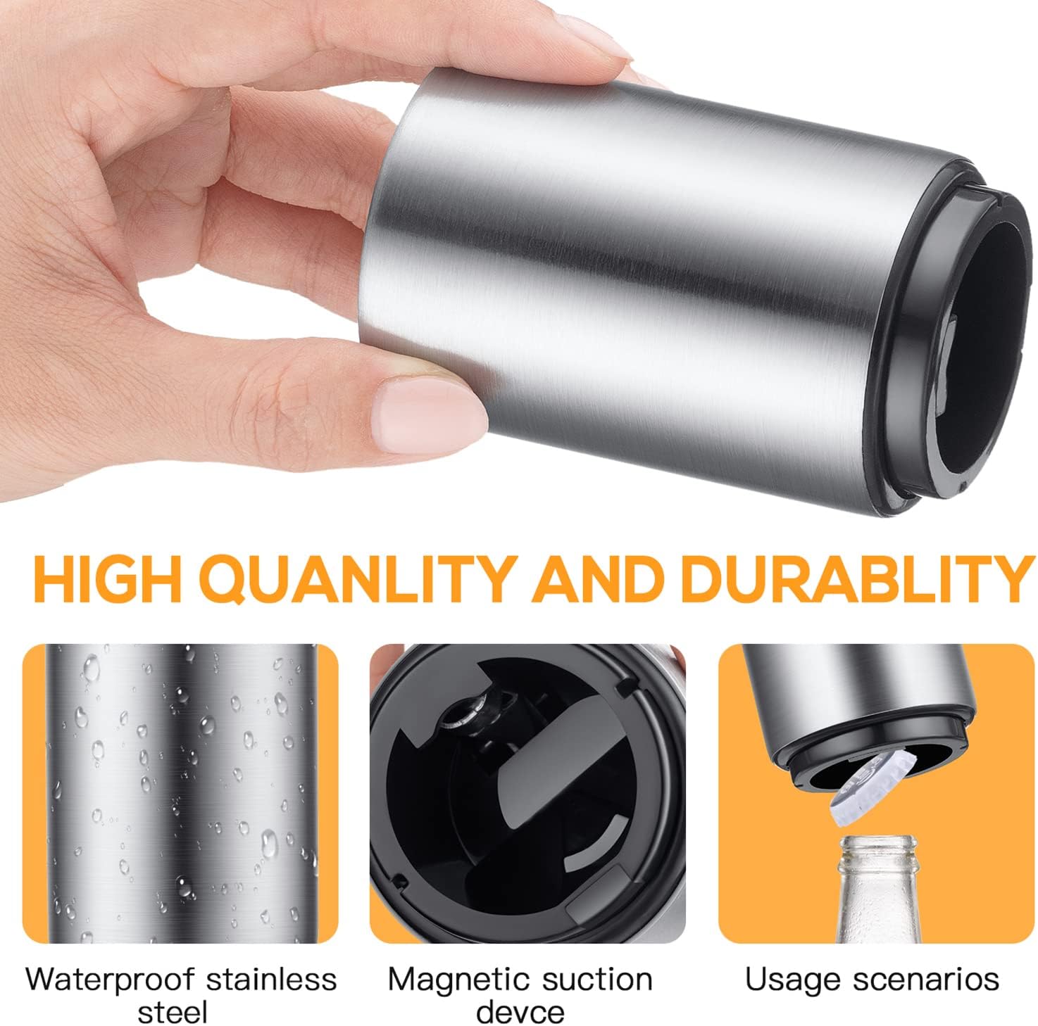 Premium Stainless Steel Automatic Beer Bottle Opener