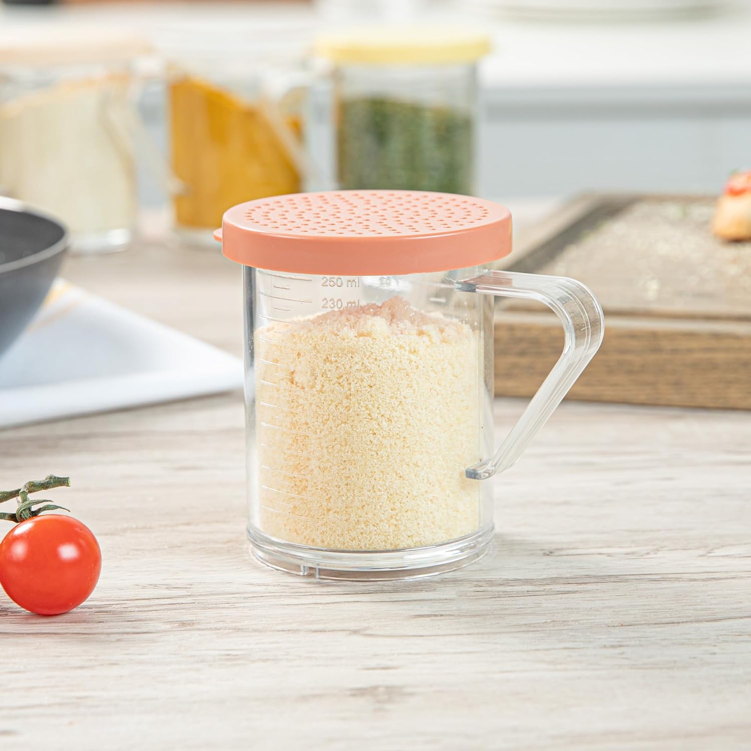 10 oz Clear Plastic Spice Shaker