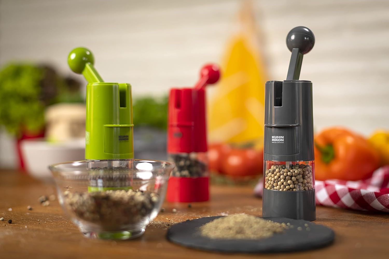 KUHN RIKON Salt and Pepper Mill Adjustable Grinder