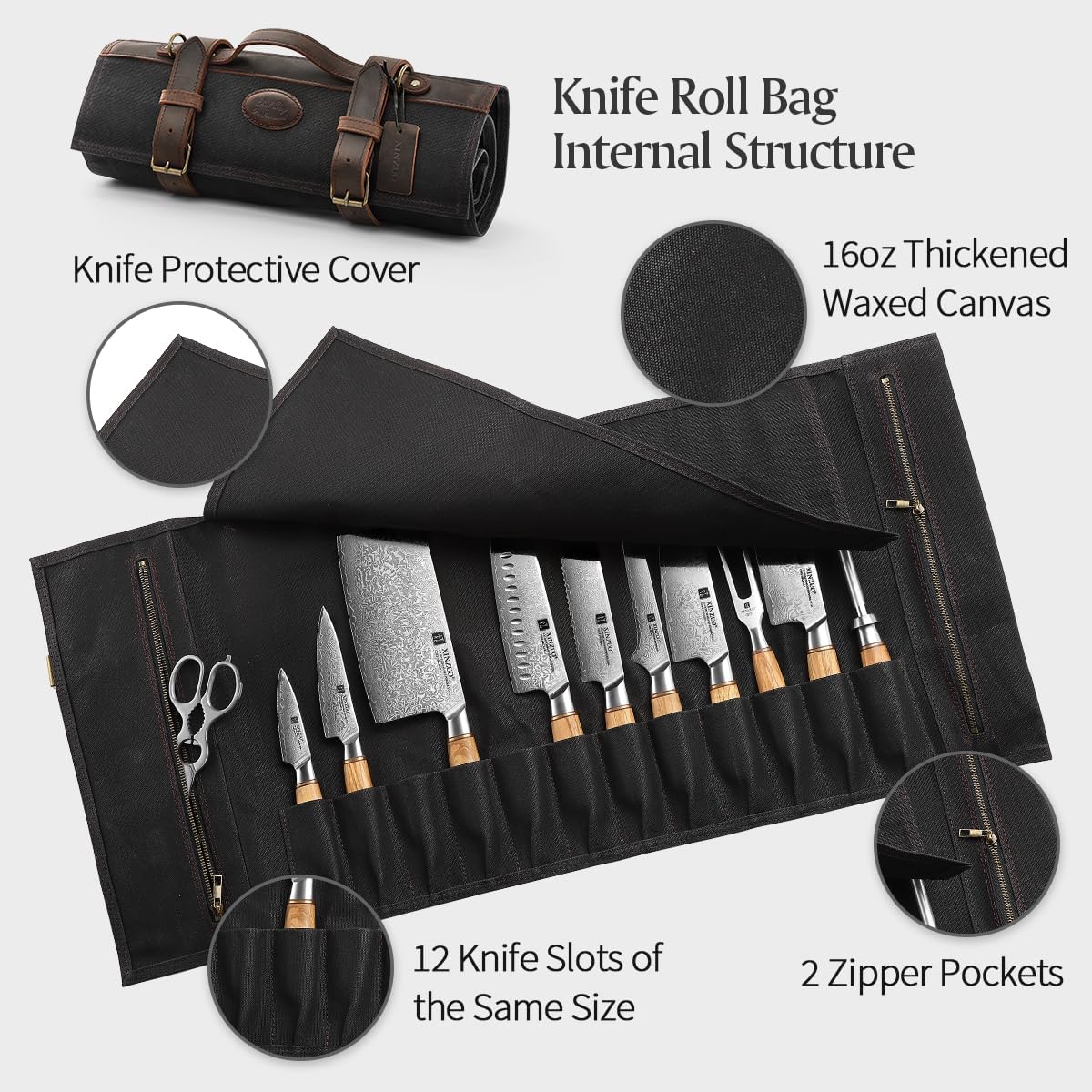 Professional Chef Knives Organized Lasting Quality Stylish Design