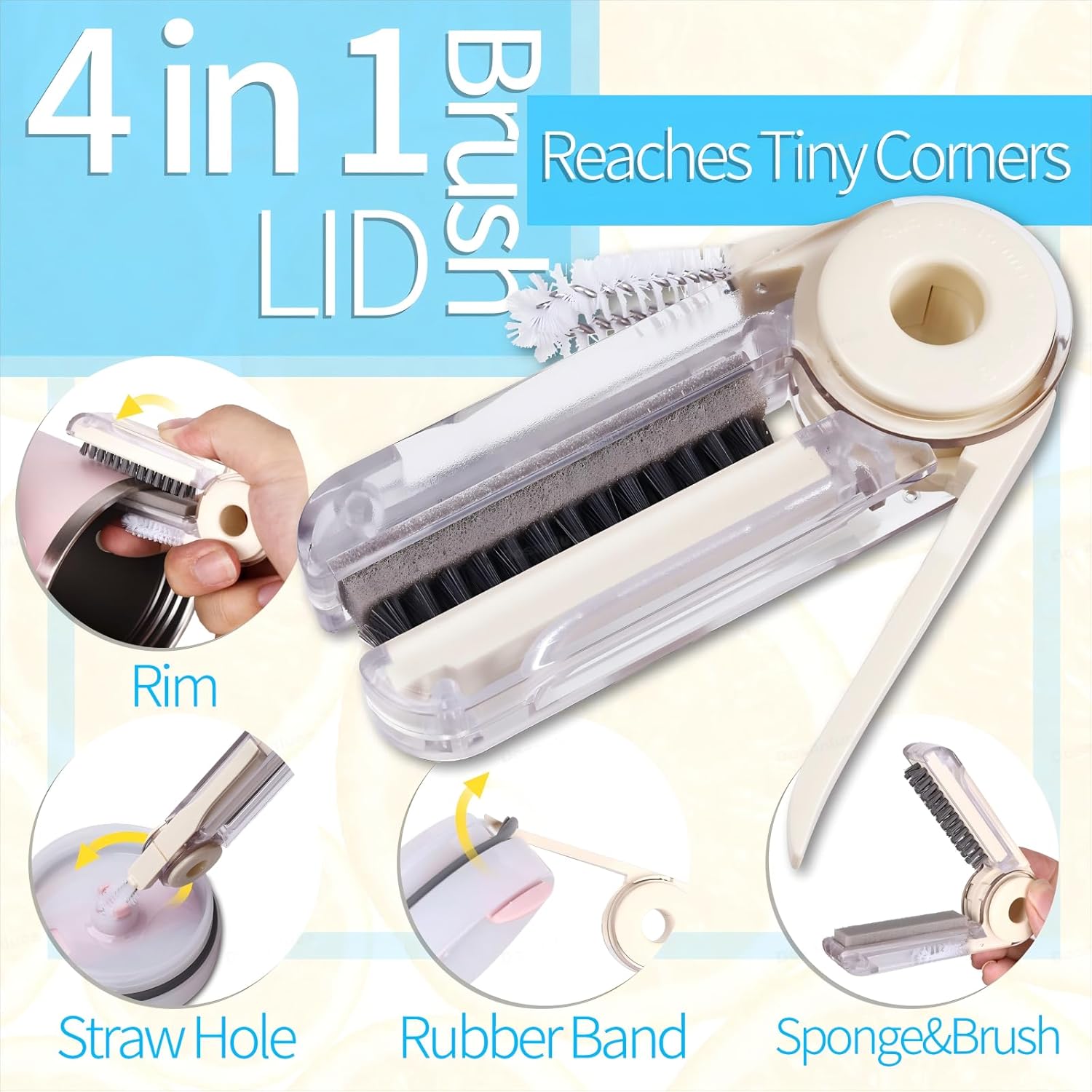 Access Care 8-Piece Bottle Straw Cleaner Kit for Stanley Yeti SLM