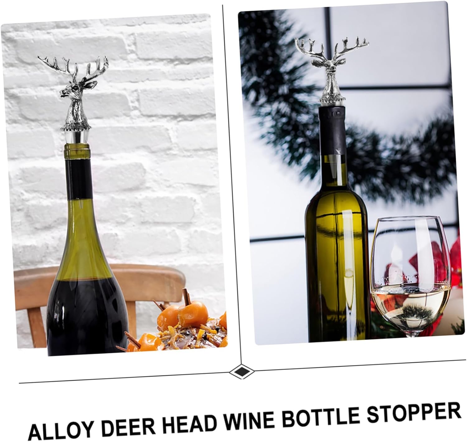 Elegant Deer Head Wine Bottle Stopper