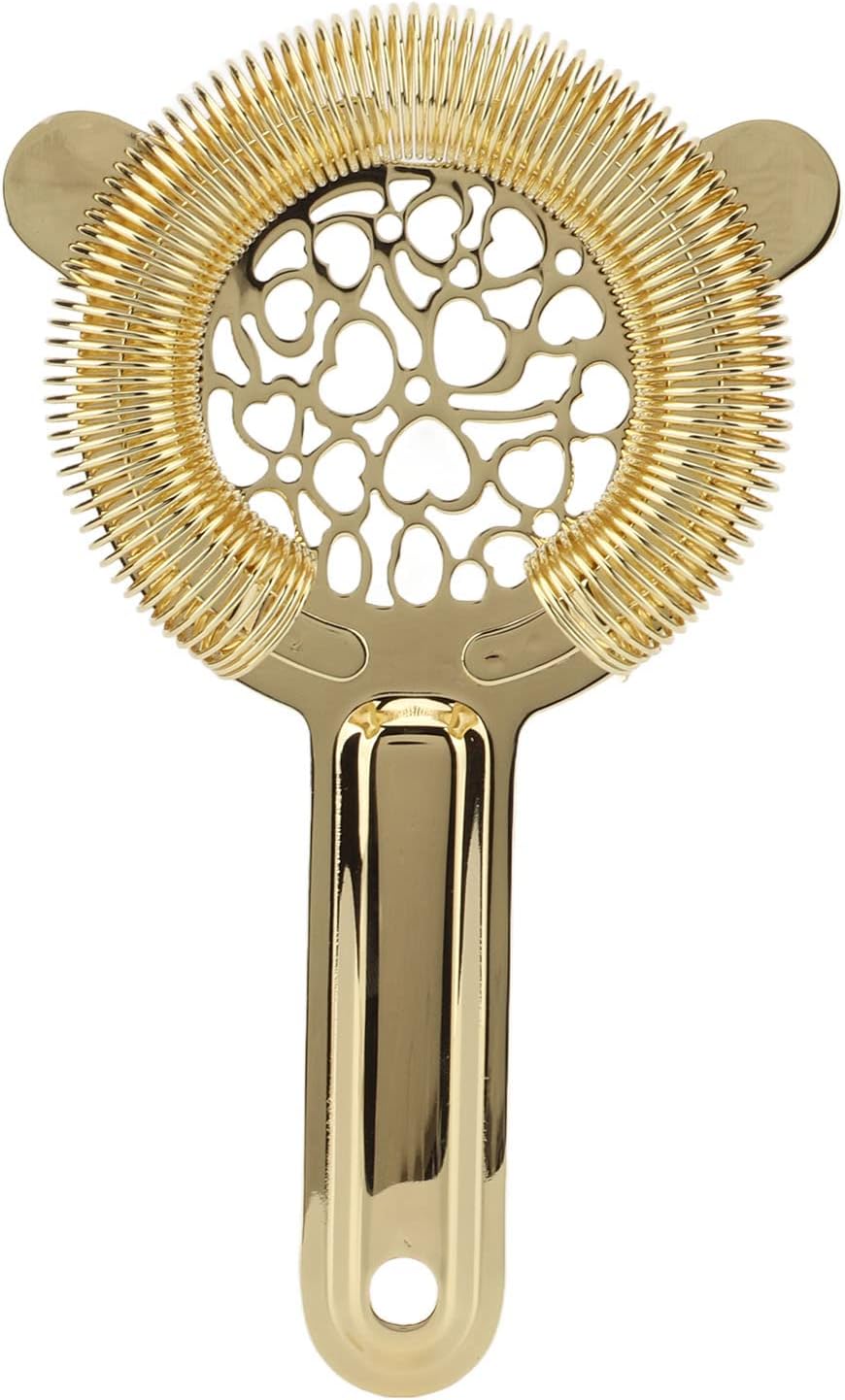 Cocktail Strainer Stainless Steel Luxury Gold