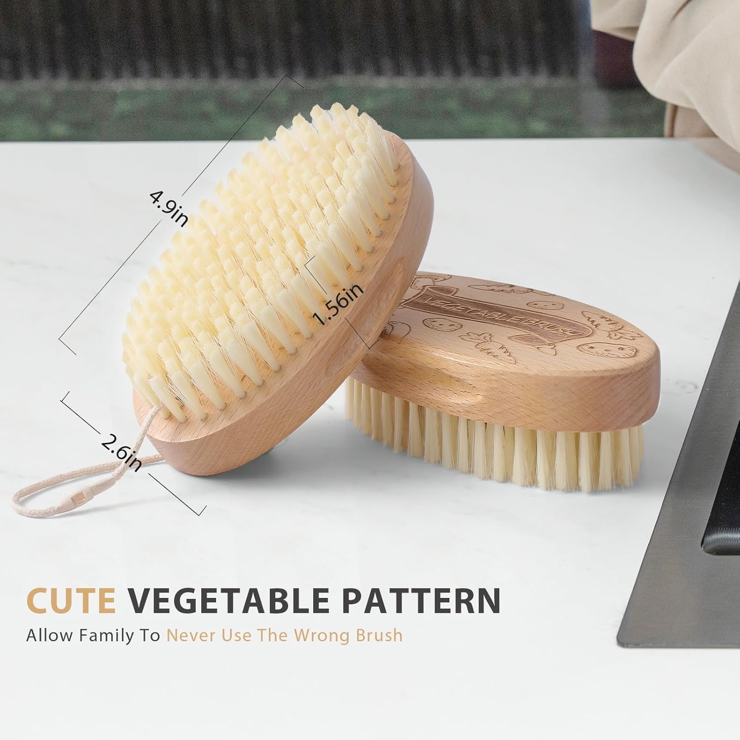 Vibrant Stylish Vegetable Brush Scrubber