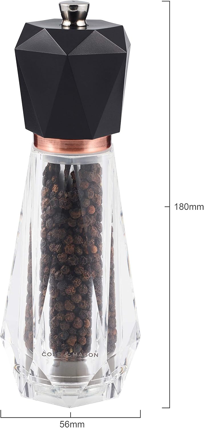 Cole Mason Somerton antique Salt and Pepper Mills Set - Copper