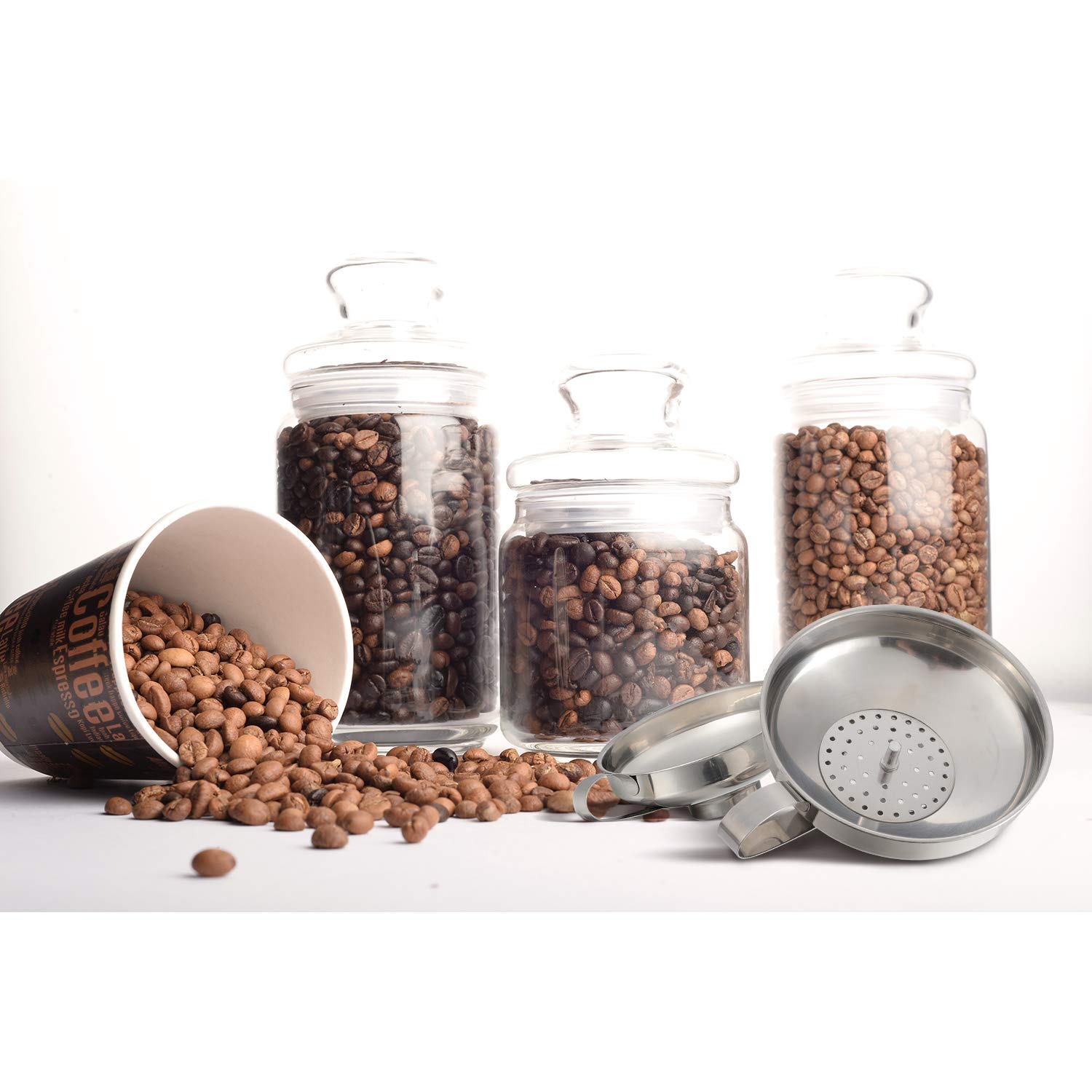 Stainless Steel Funnels Set Perfect for Canning and Kitchen Tasks