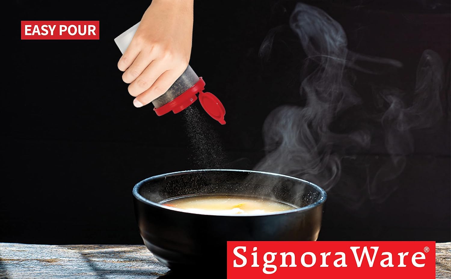 SIGNORA WARE Salt Pepper Shakers Set - Essential Camping Accessories