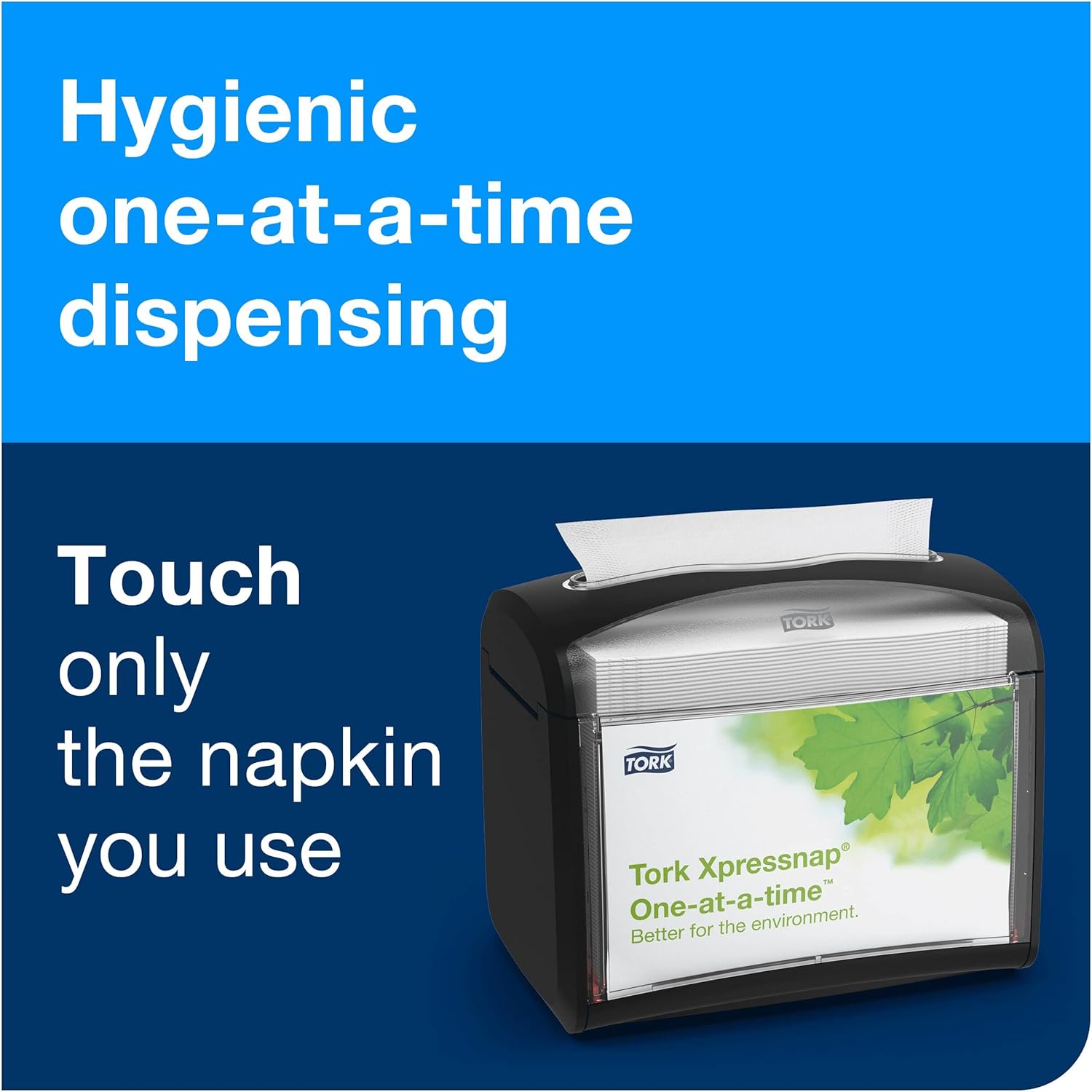 Tork Xpressnap X4 - Durable Tabletop Napkin Dispenser Black