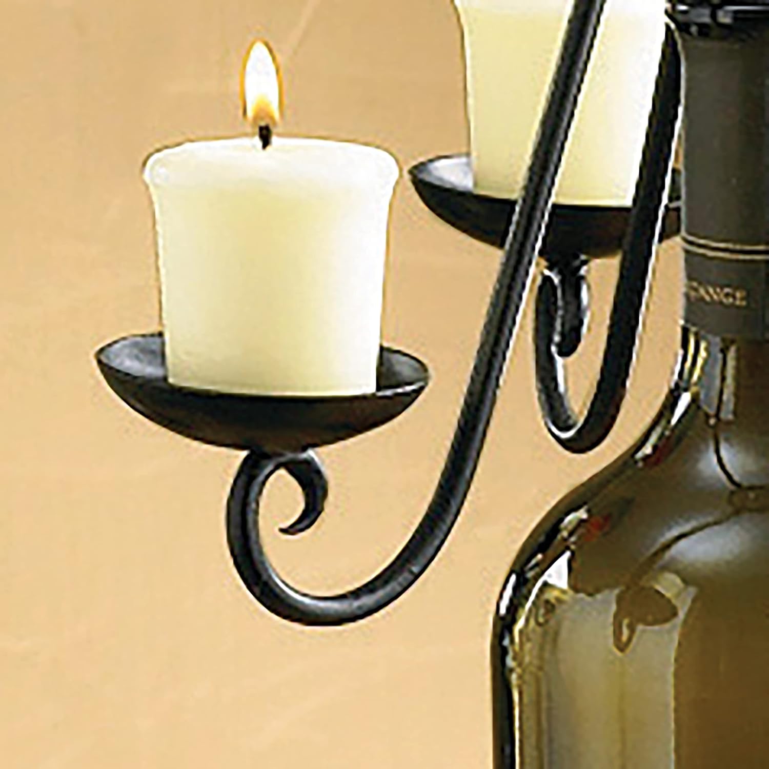 Elegant Candelabra Bottle Topper Set for Wine Lovers