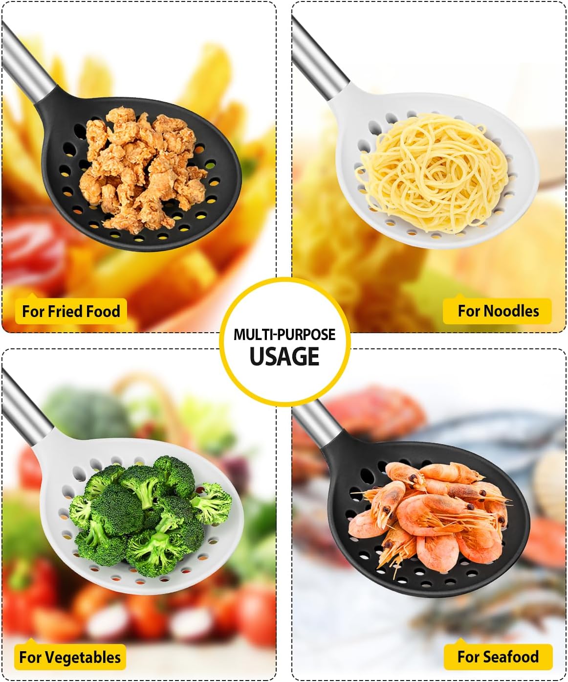 Premium Kitchen Ladle Strainer Set for High Heat and Easy Cooking