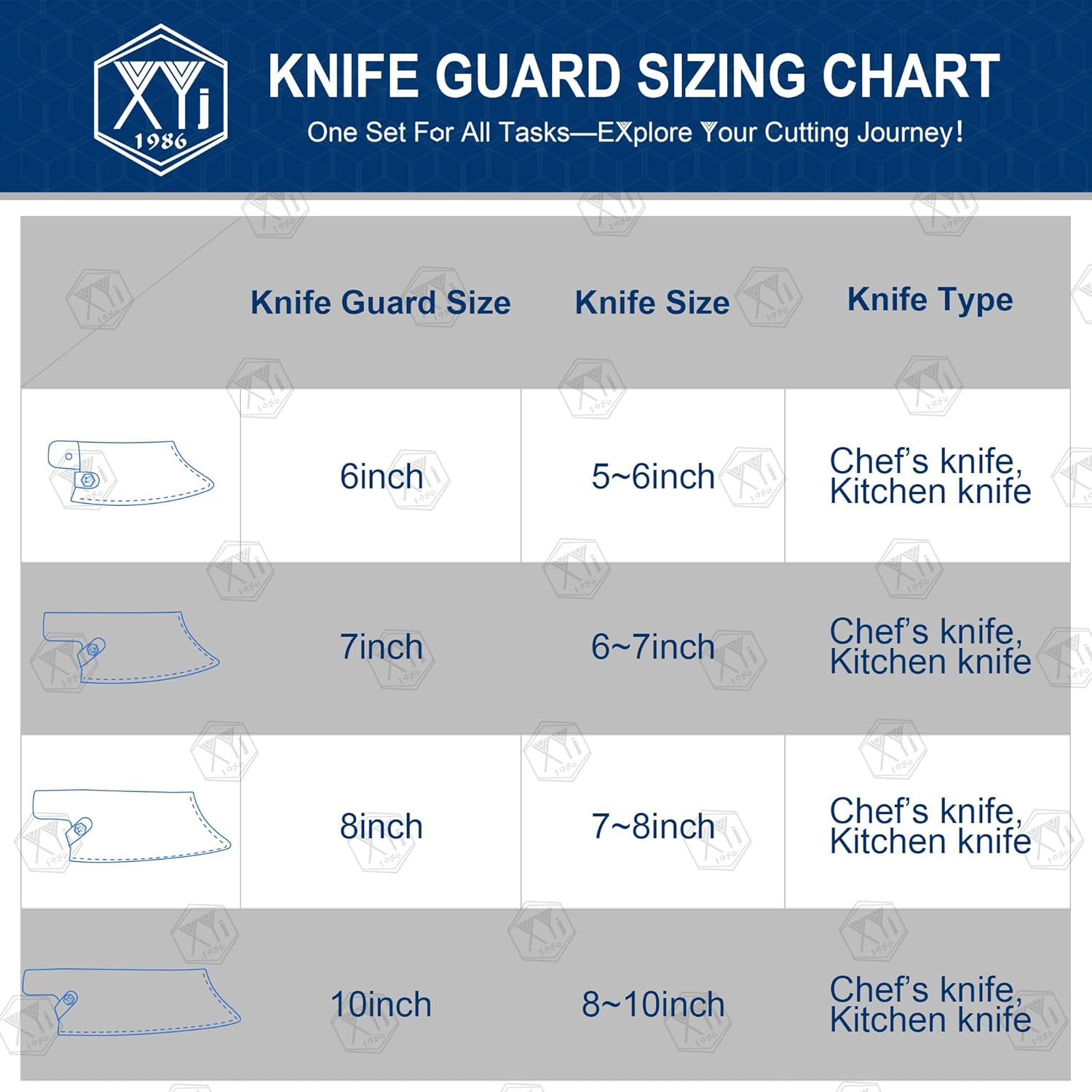 XYJ Leather Knife Sheath for 10 Inch Chef Knife