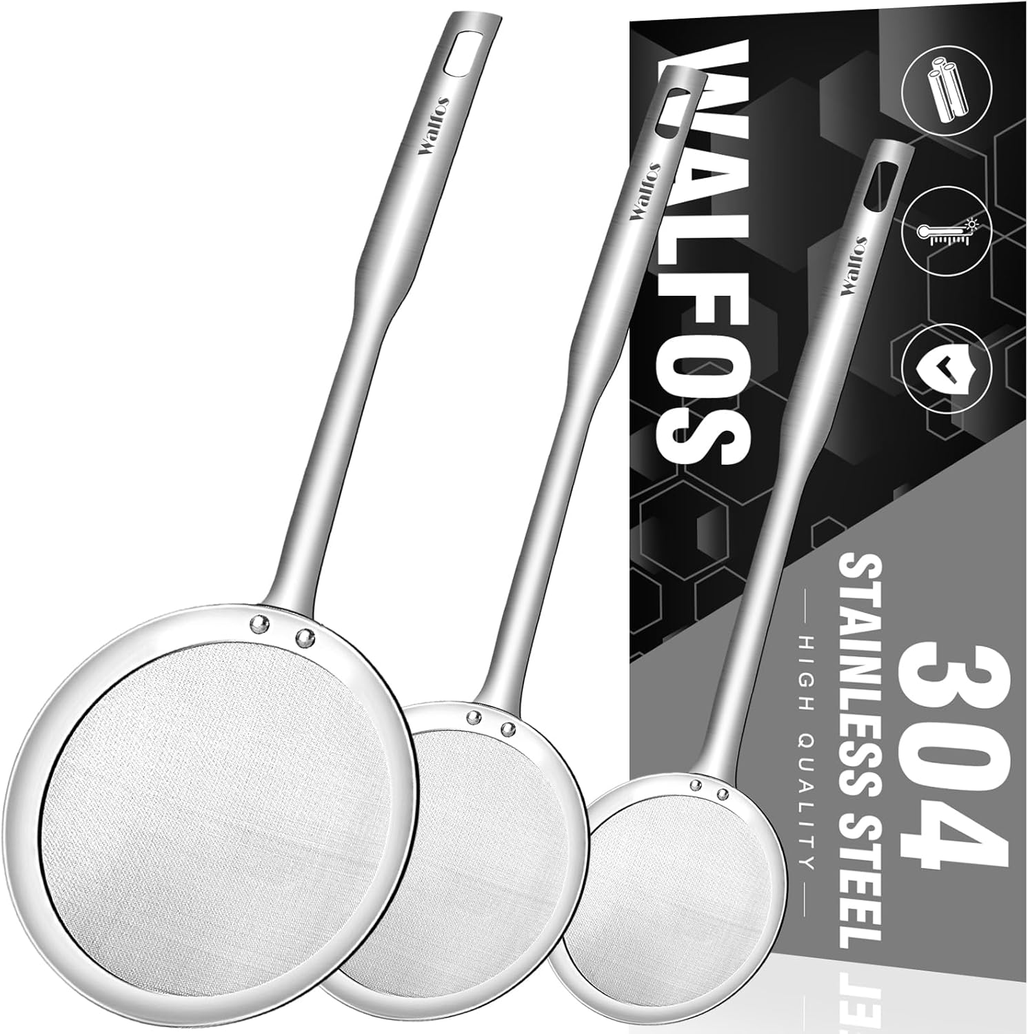 3-in-1 Stainless Steel Fat Skimmer Set for Cooking