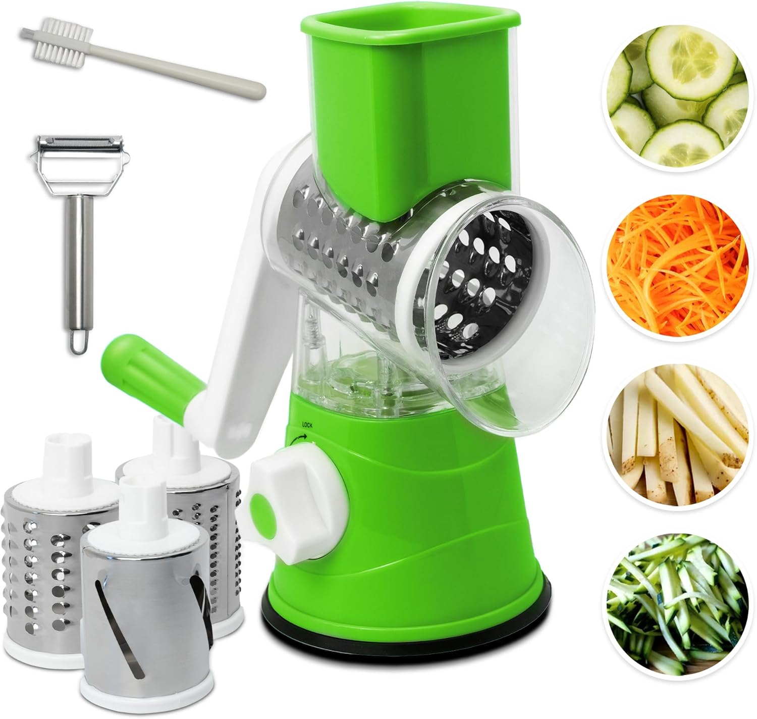 Manual Cheese Grater Slicer Complete Kitchenessential for grating slicing and grinding