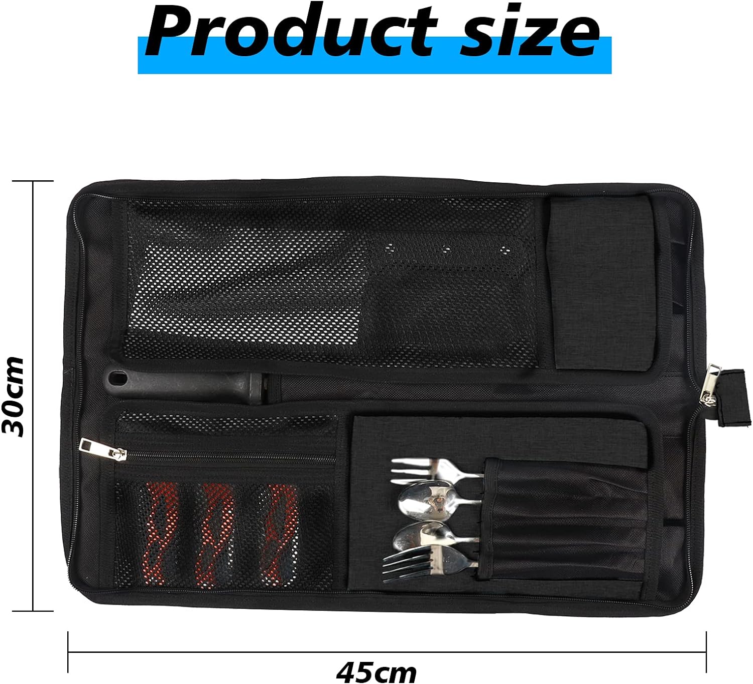 Premium Heavy Duty Chef Knife Roll Bag for Easy Storage Carry