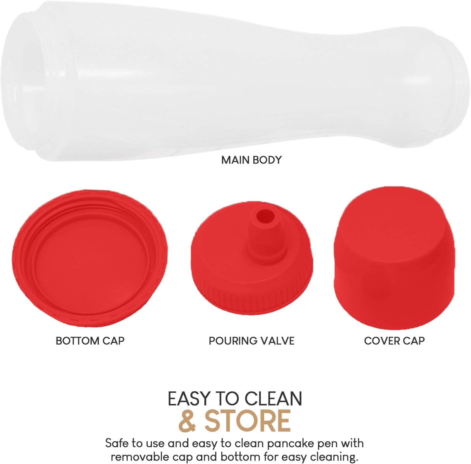Pancake Batter Dispenser Red