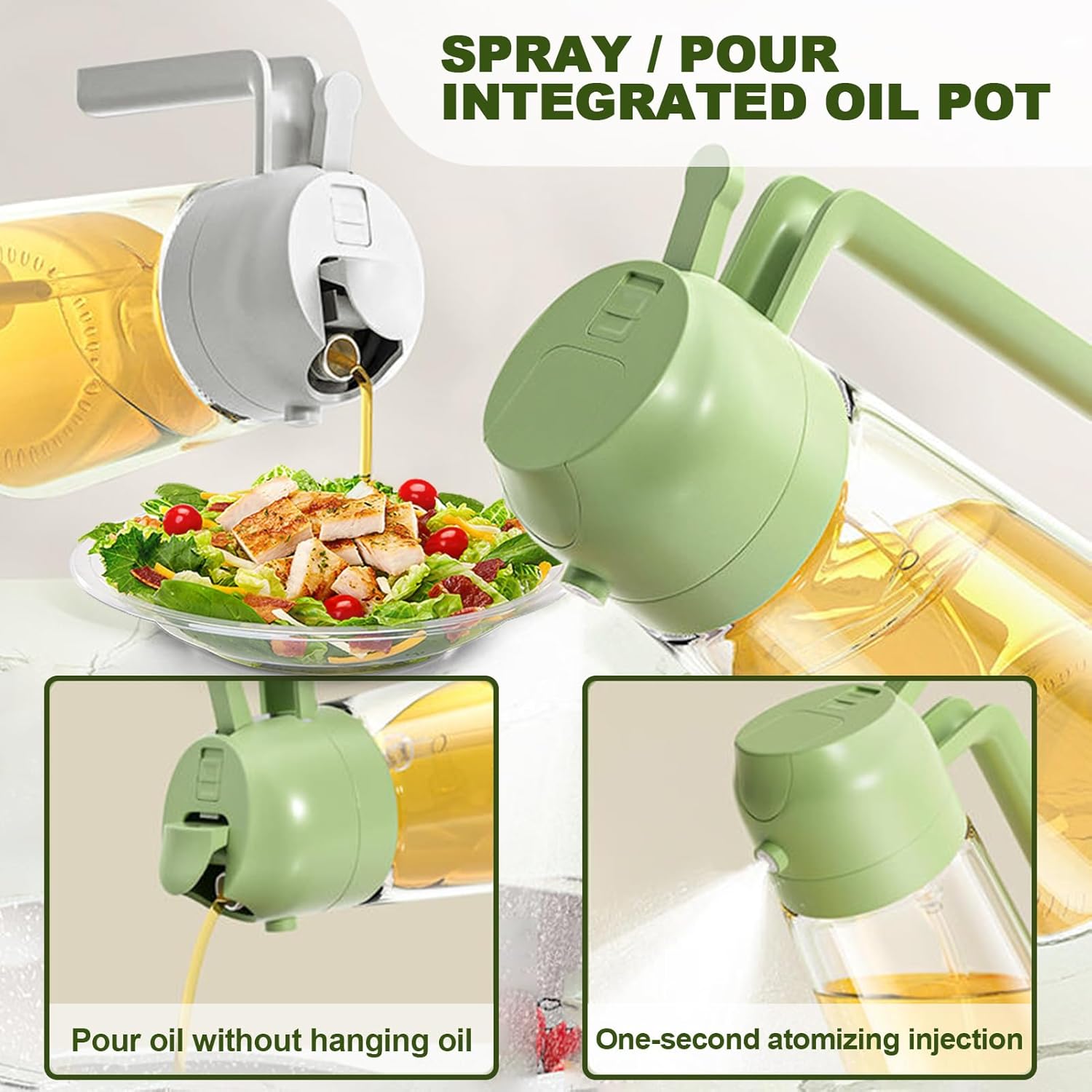 Showvigor 2 in 1 Oil Spray Bottle