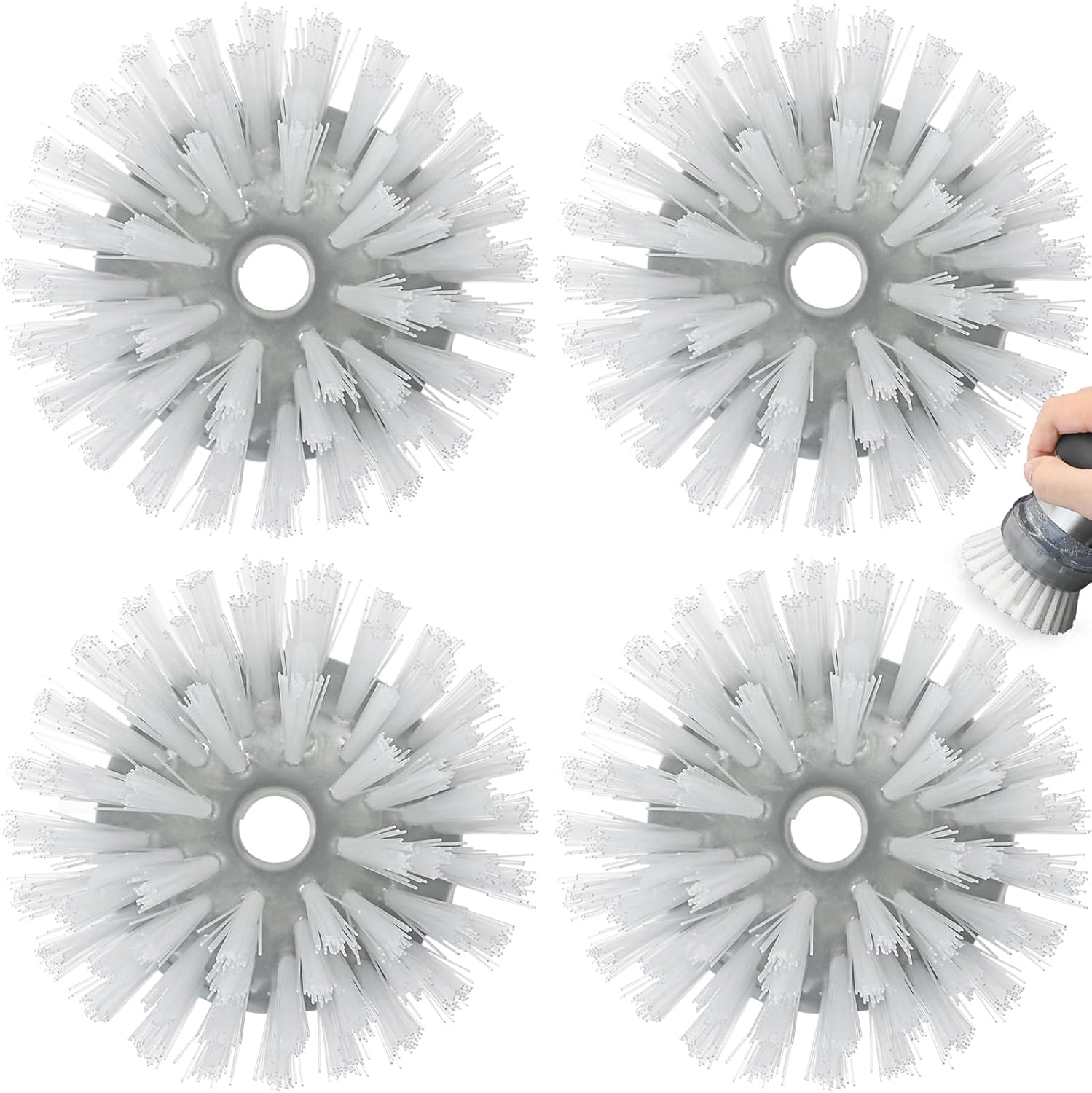 4-Piece Palm Brush Refills for OXO Steel Soap Dispensing Dish Brush