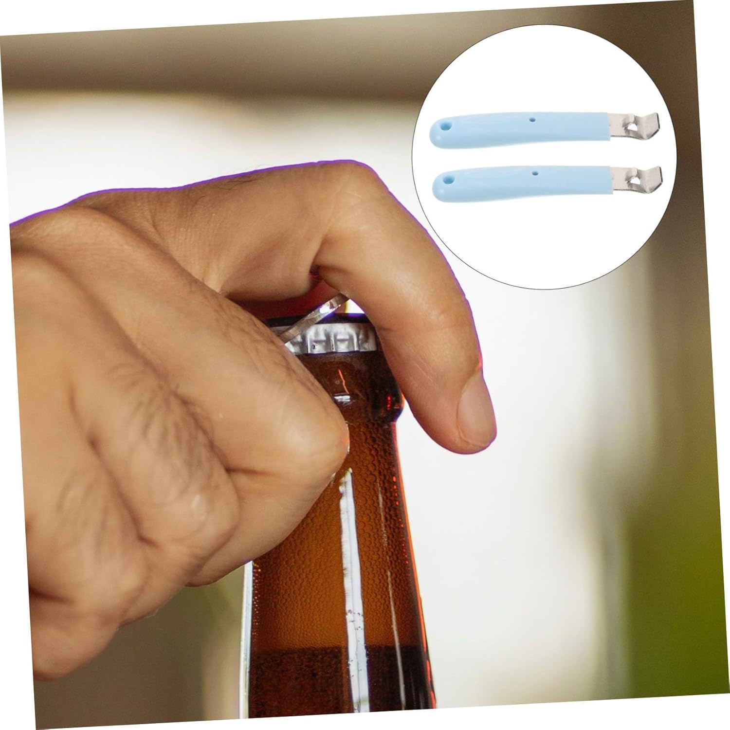 Foldable 2-Piece Steel Vial Bottle Opener for Healthcare Professionals