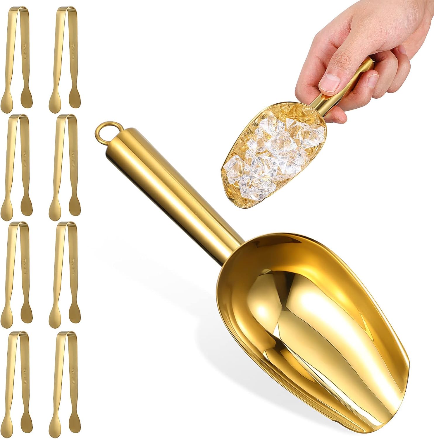 2-Piece Ice Shovel Tongs Set