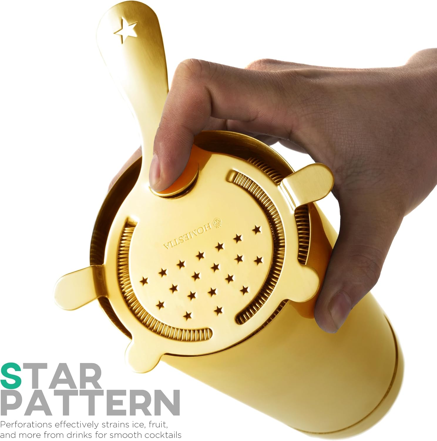 Sturdy Stainless Steel Cocktail Strainer for Bartending