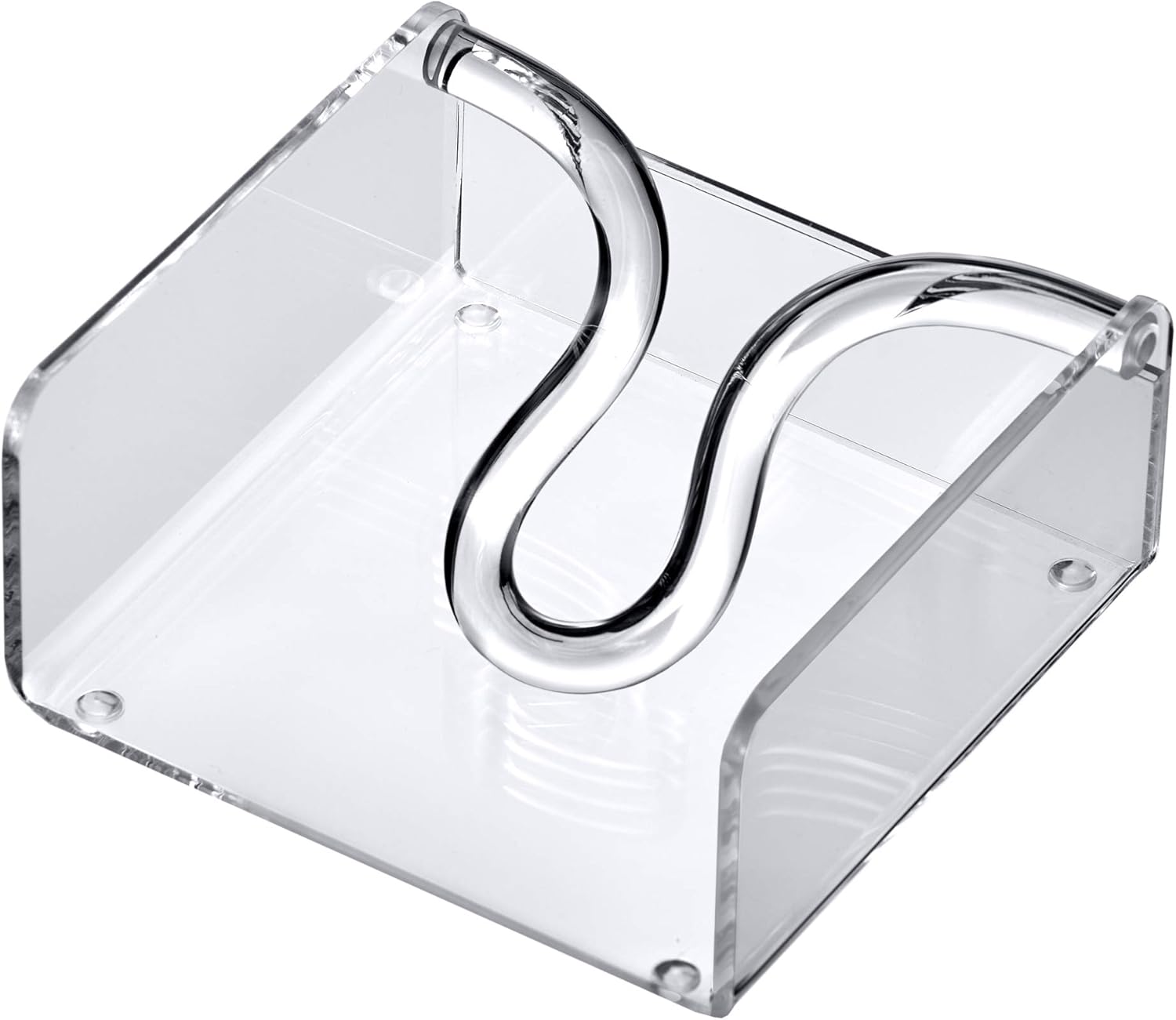 Amazing Abby Acrylic Cocktail Napkin Holder with Weighted Arm