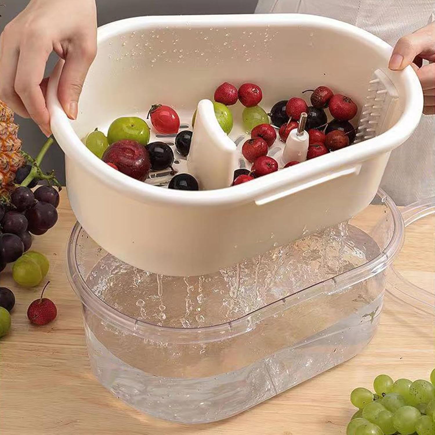 Fruit Cleaner Spinner Effortless Effective