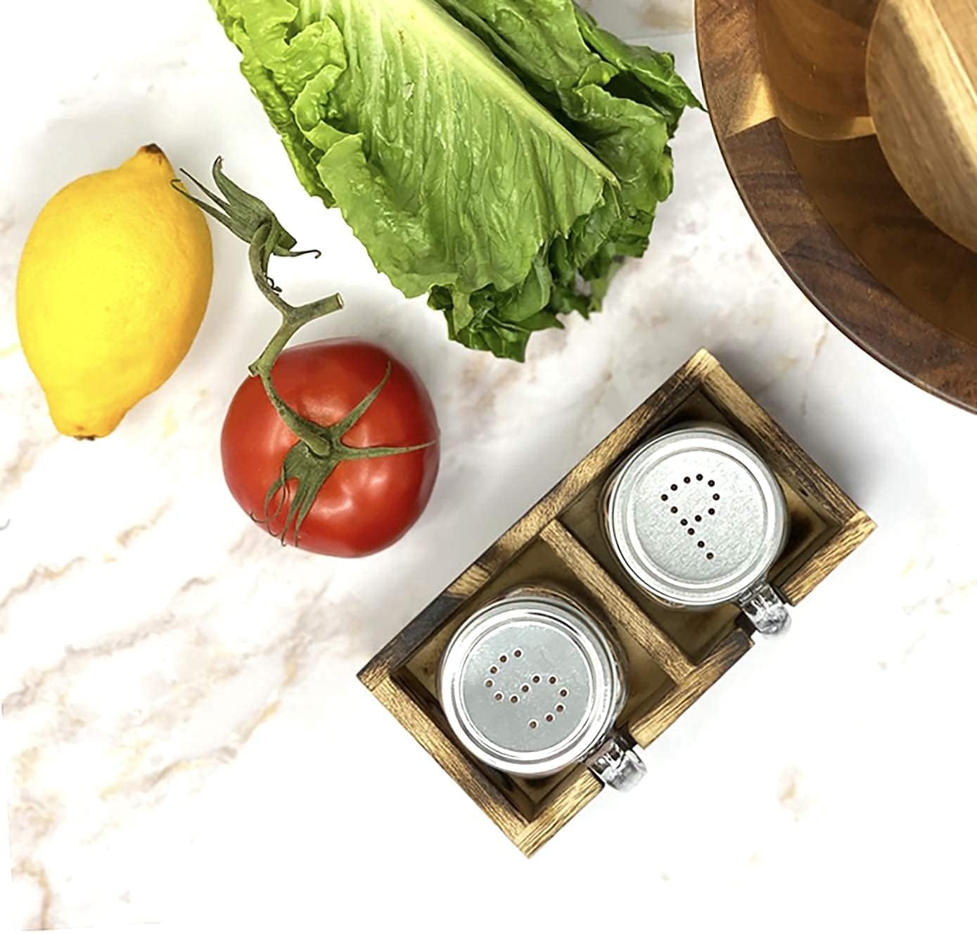 Mason Jar Salt Pepper Shakers Handcrafted Country Kitchen Essentials