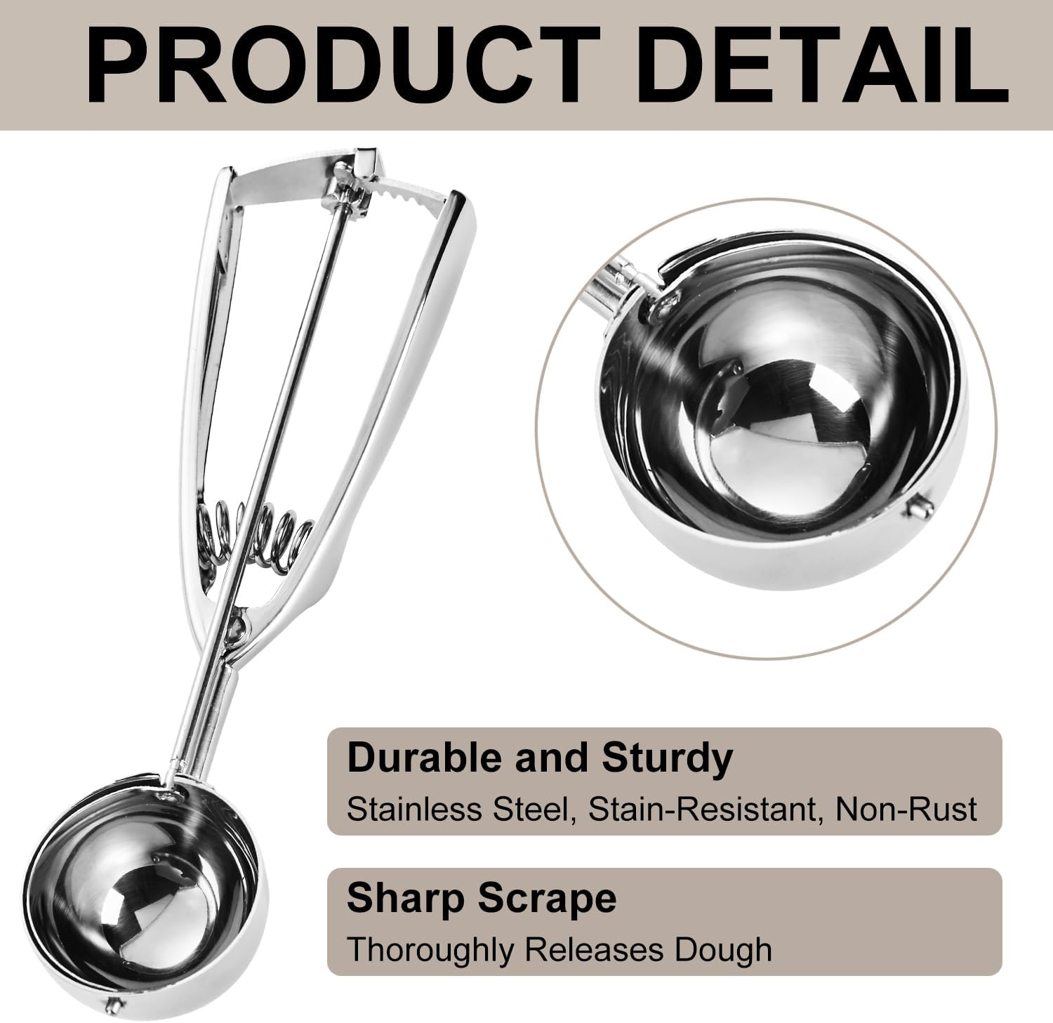 Professional Cookie Scoop Set Easy Baking Accessories