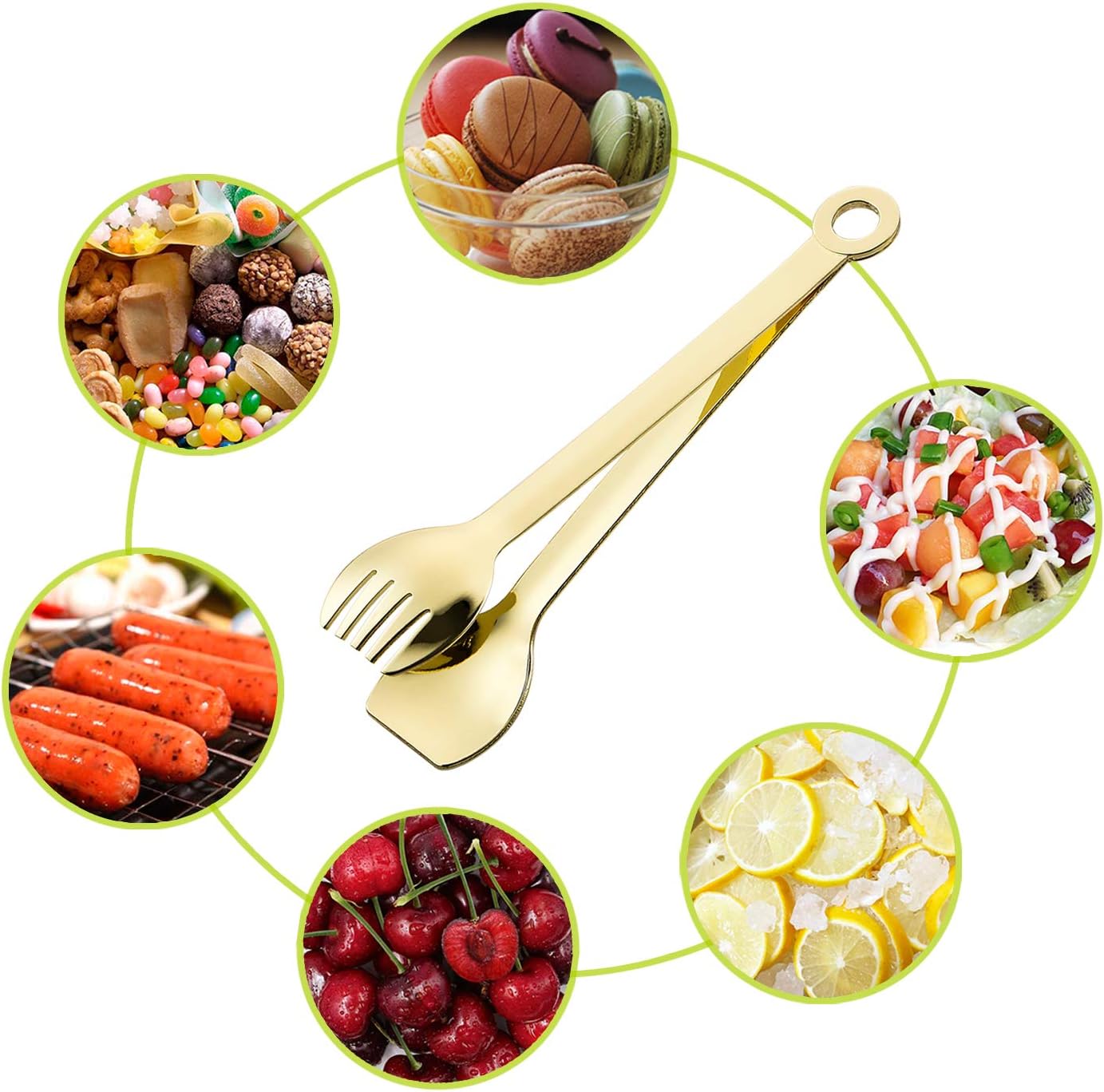 Stainless Steel Appetizer Tongs Set of 4
