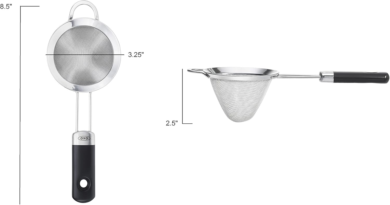 OXO SteeL Fine Mesh Cocktail Strainer 3-inchStainless Steel