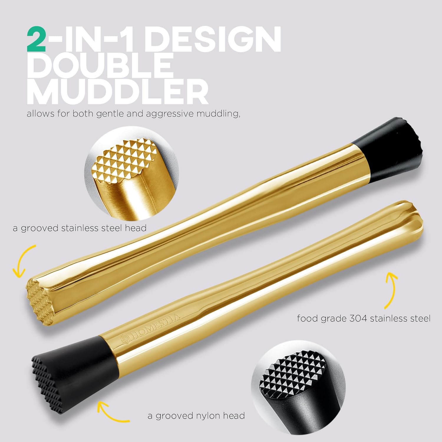 Homestia Gold Cocktail Shaker Set Exclusive Tool Kit