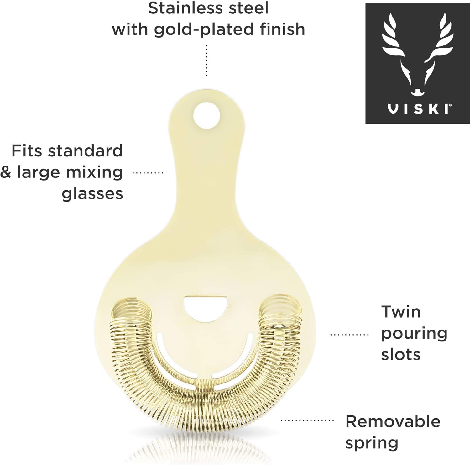 Pro elevate your bar experience with our stylish Hawthorne Strainer