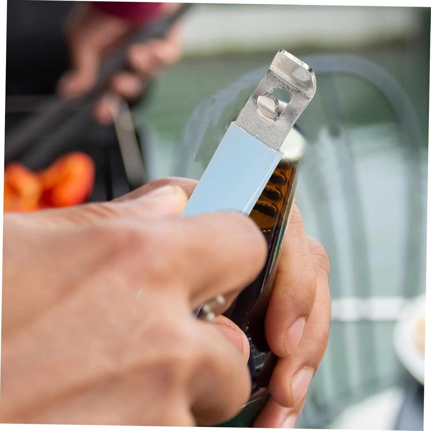 Foldable 2-Piece Steel Vial Bottle Opener for Healthcare Professionals