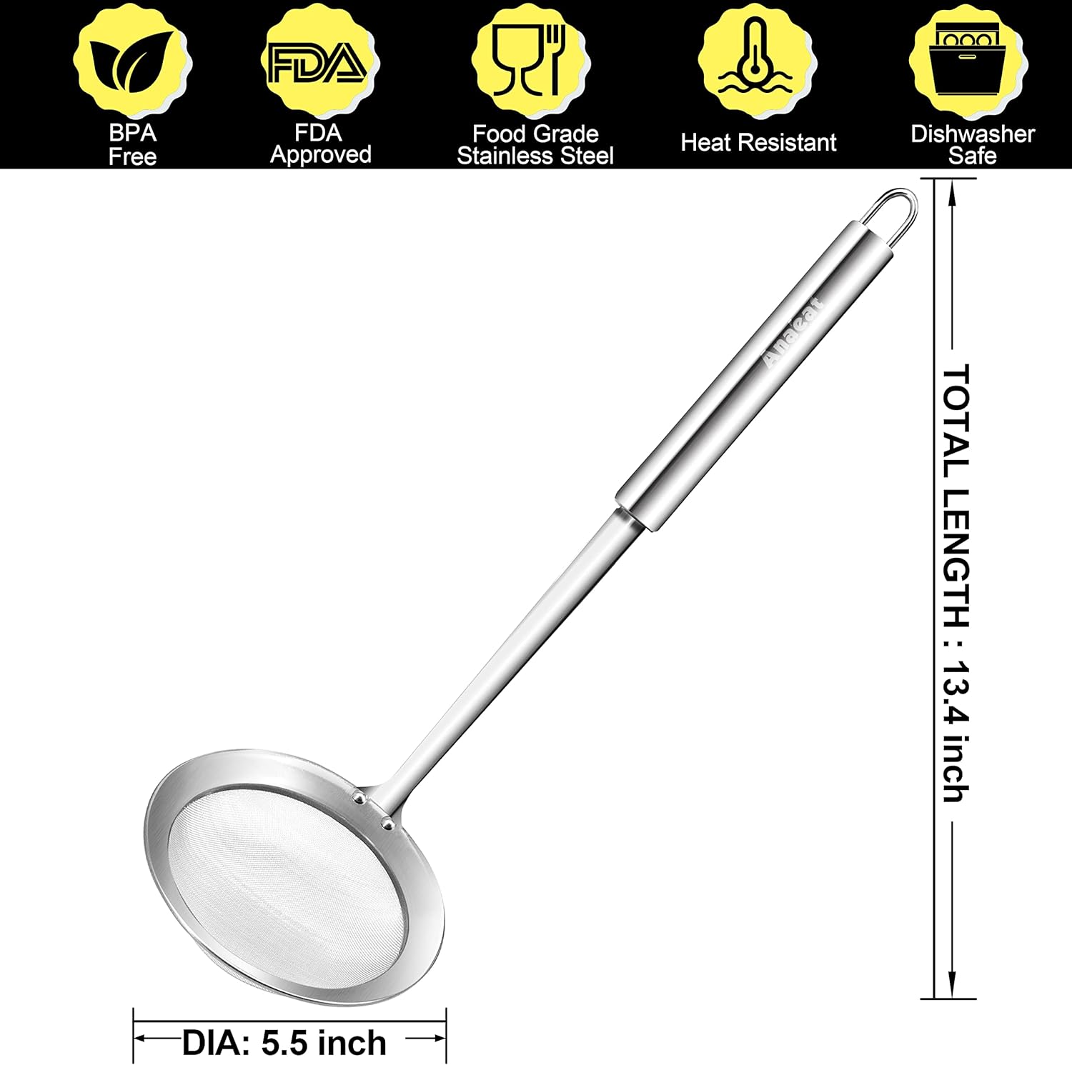 Anaeat 55 Stainless Steel Fat Skimmer Spoon