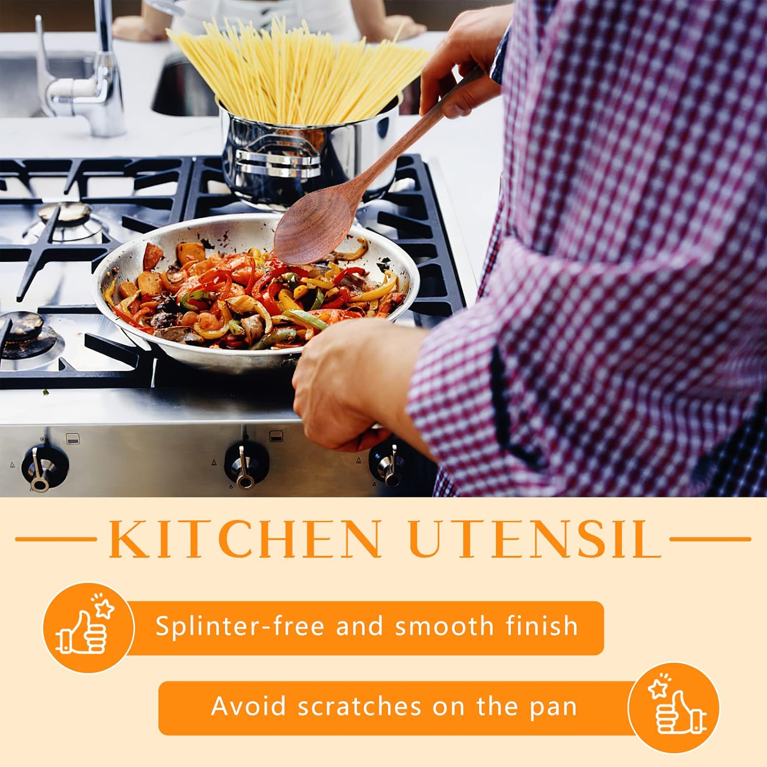 HAKSEN Wooden Spoon Set 6PCS 102