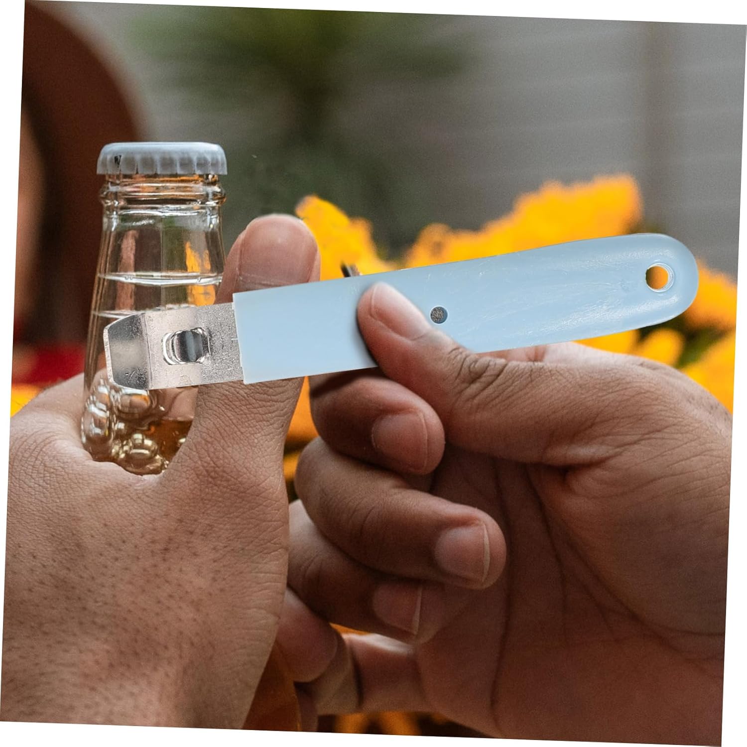 Foldable 2-Piece Steel Vial Bottle Opener for Healthcare Professionals