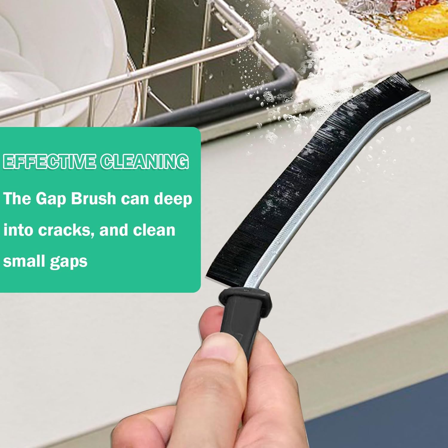 Super Durable Crevice Brush for Small Space Cleaning