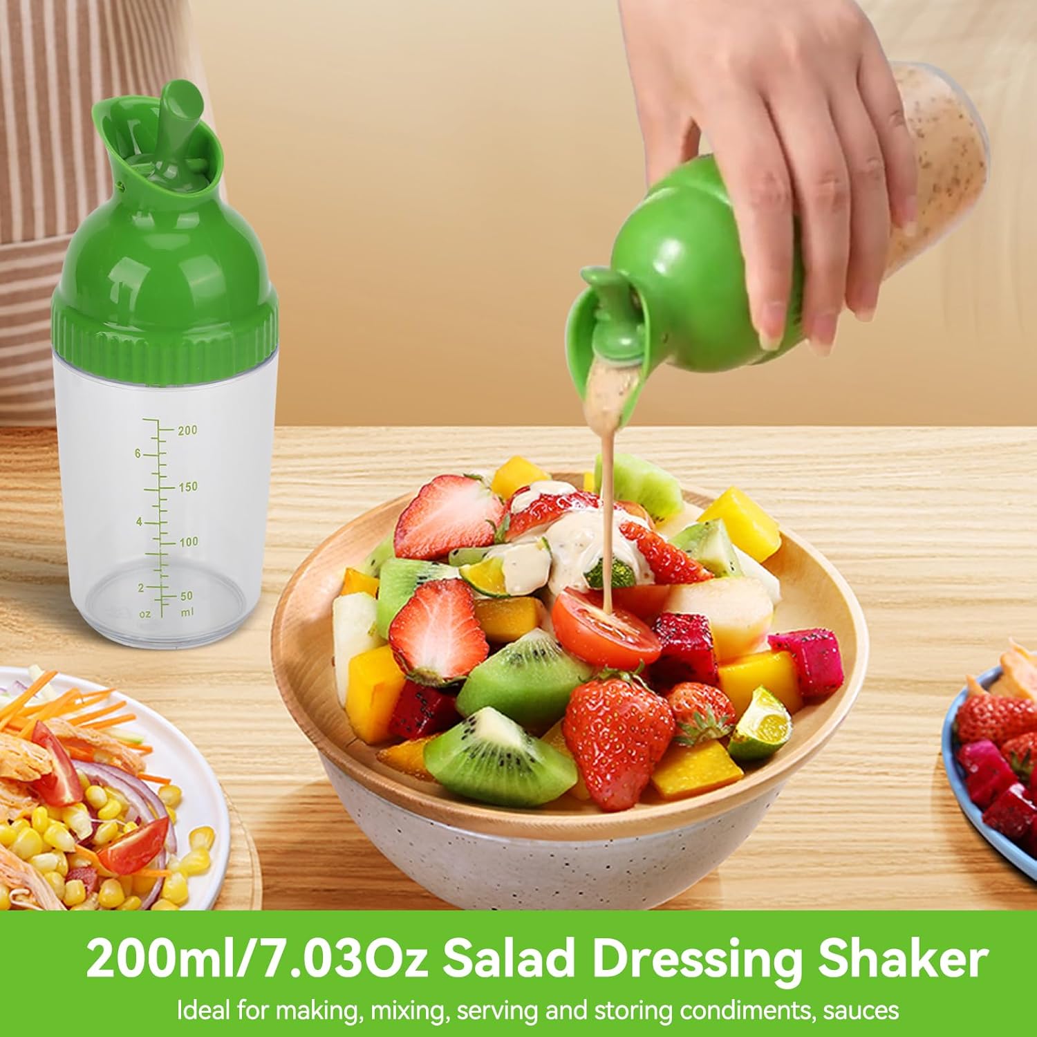 HERCHR Smart Salad Dressing Shaker