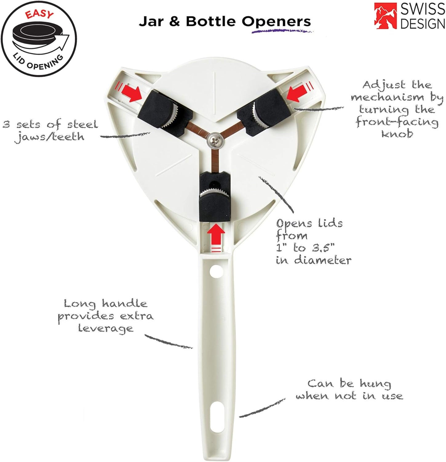 Kuhn Rikon Strain-Free Jar Opener