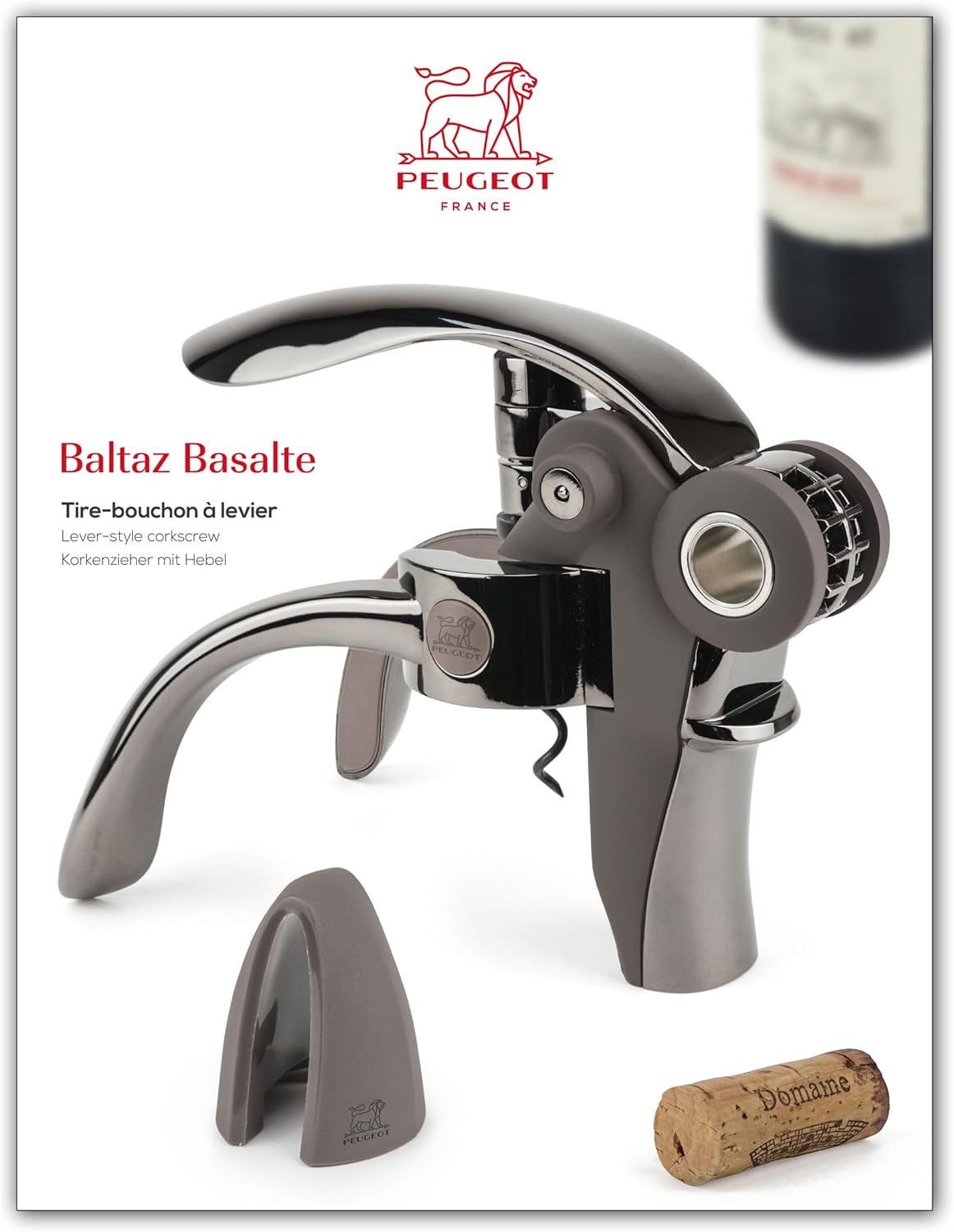 Peugeot Baltaz Lever-Style Corkscrew with Foil-Cutter