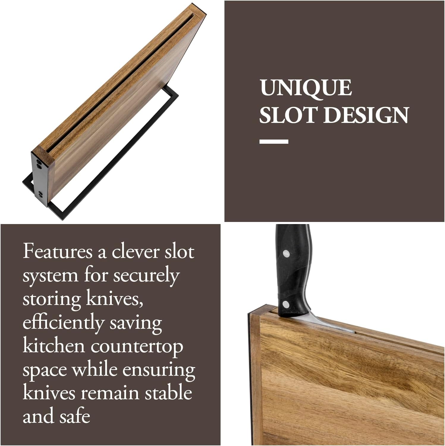 Modern Knife Block for Kitchen Storage